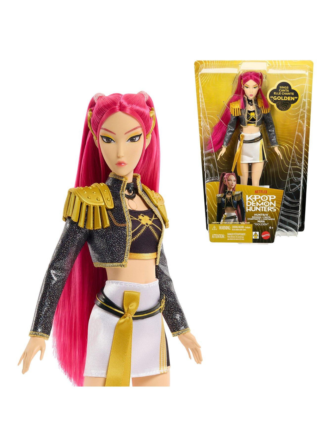K-Pop Demon Hunters Huntr/X Mira Golden Singing Doll With Sound Features in One Colour