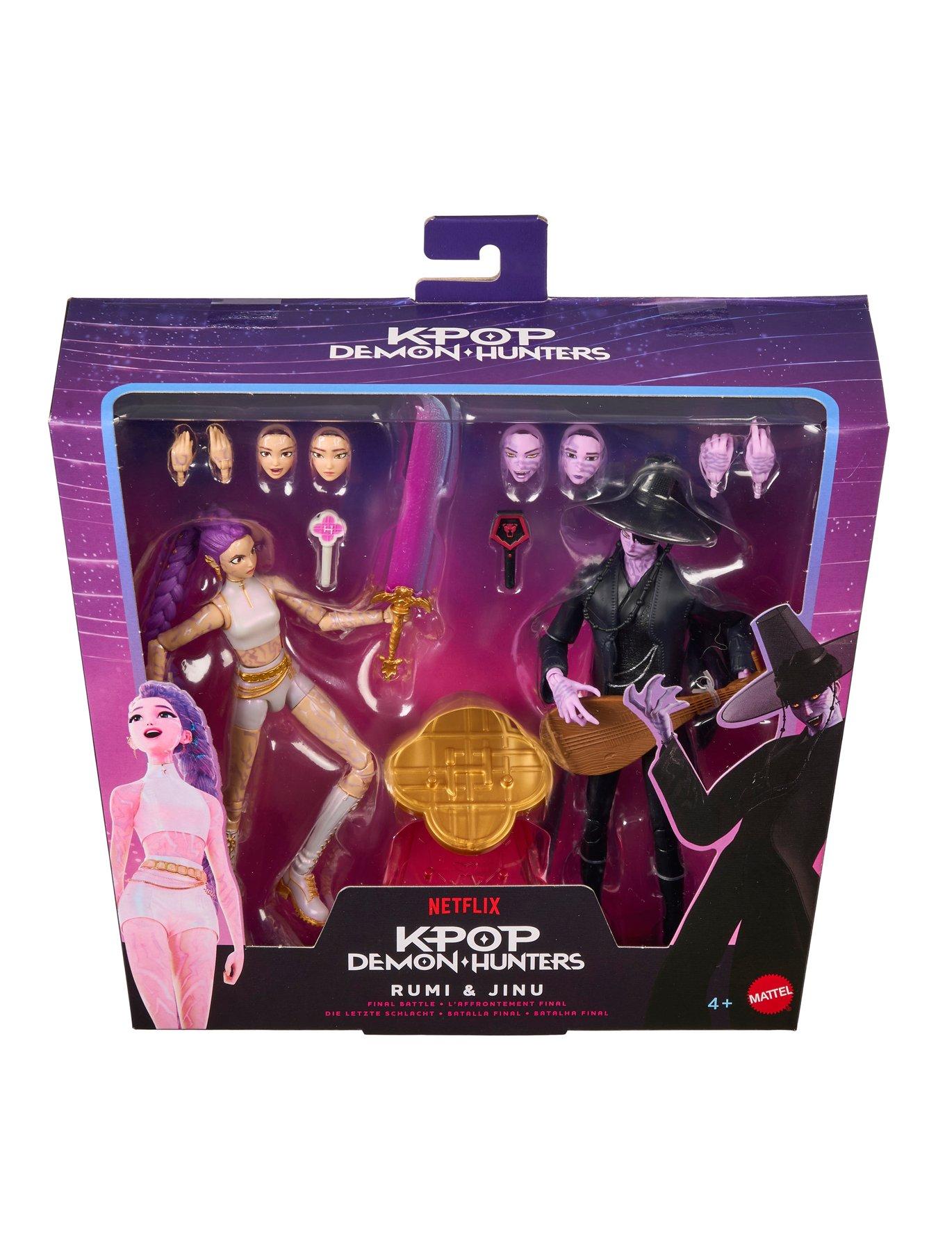 Image 7 of 7 of K-Pop Demon Hunters Swappable Parts Finale Battle Action Figure Set - Rumi &amp; Demon Jinu
