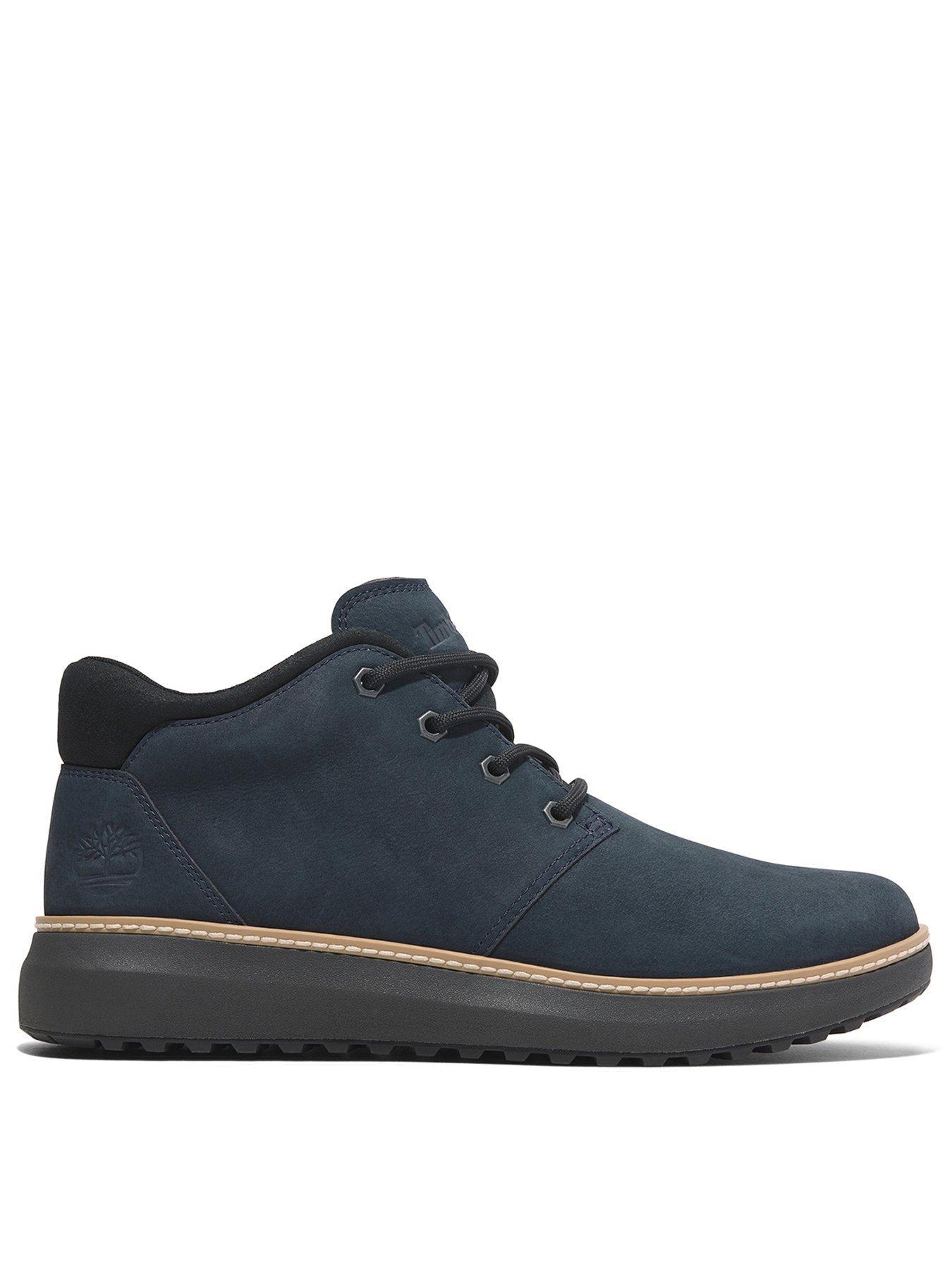 Image 1 of 7 of Timberland Hudson Road Mid Lace Up Chukka Boot - Blue