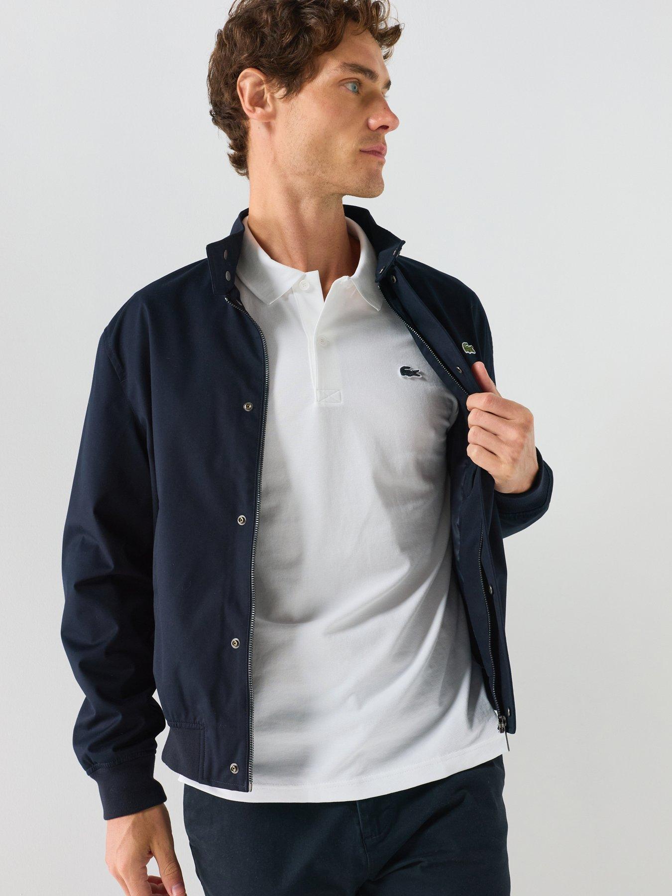 Image 5 of 5 of Lacoste Ottoman Long Sleeve Polo Shirt - White