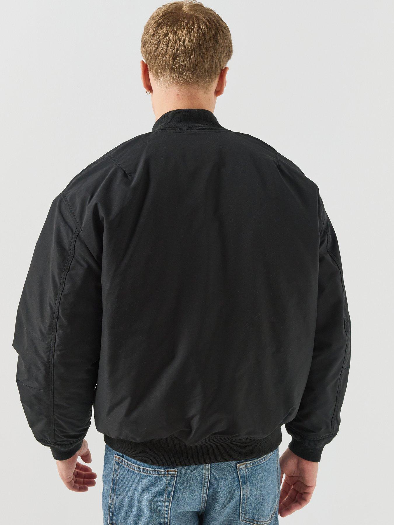 Image 2 of 6 of Lacoste Water Repellent Bomber Jacket - Black