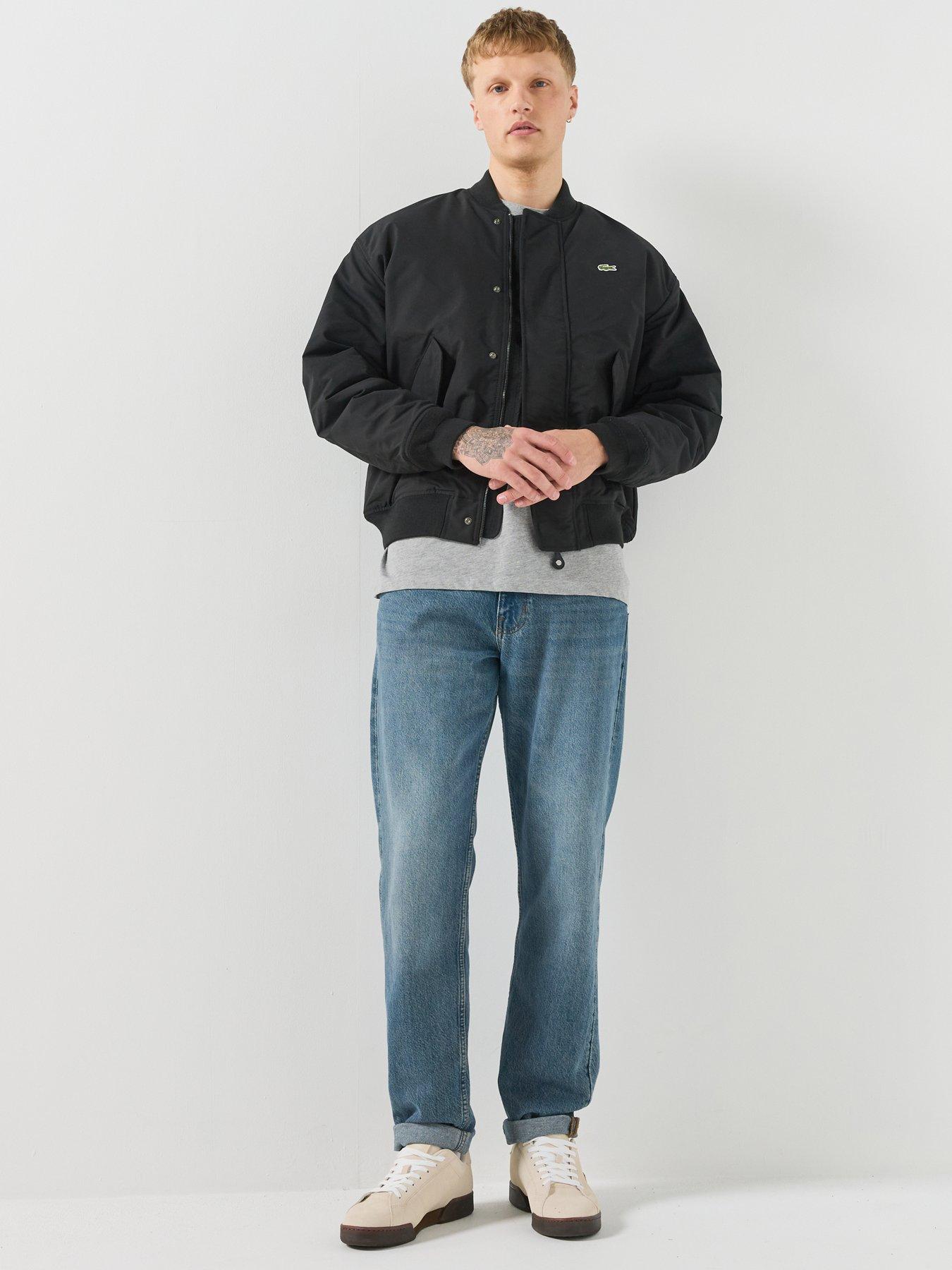 Image 3 of 6 of Lacoste Water Repellent Bomber Jacket - Black