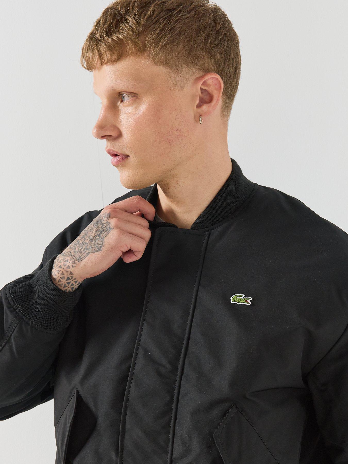 Image 5 of 6 of Lacoste Water Repellent Bomber Jacket - Black
