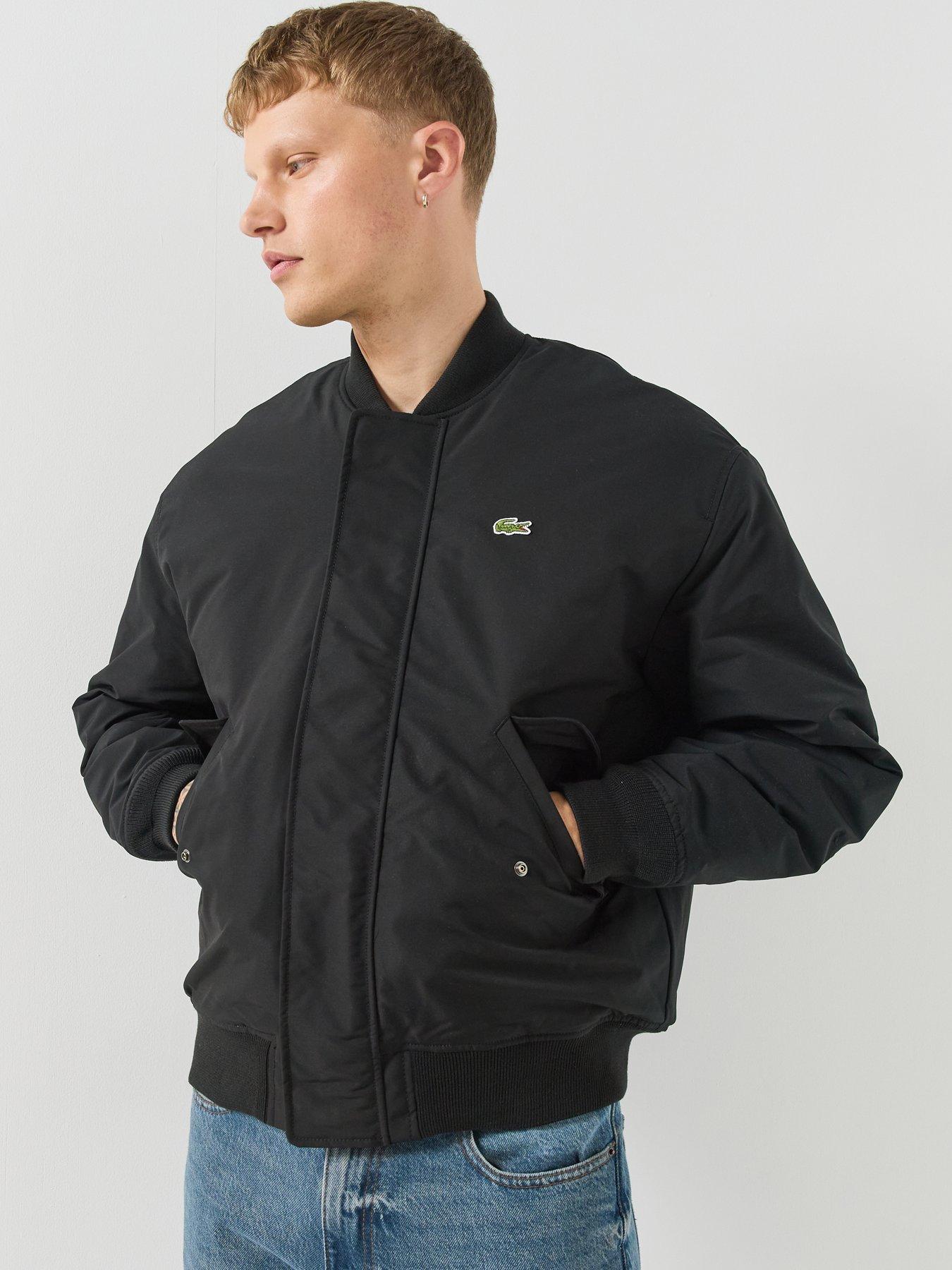 Image 6 of 6 of Lacoste Water Repellent Bomber Jacket - Black