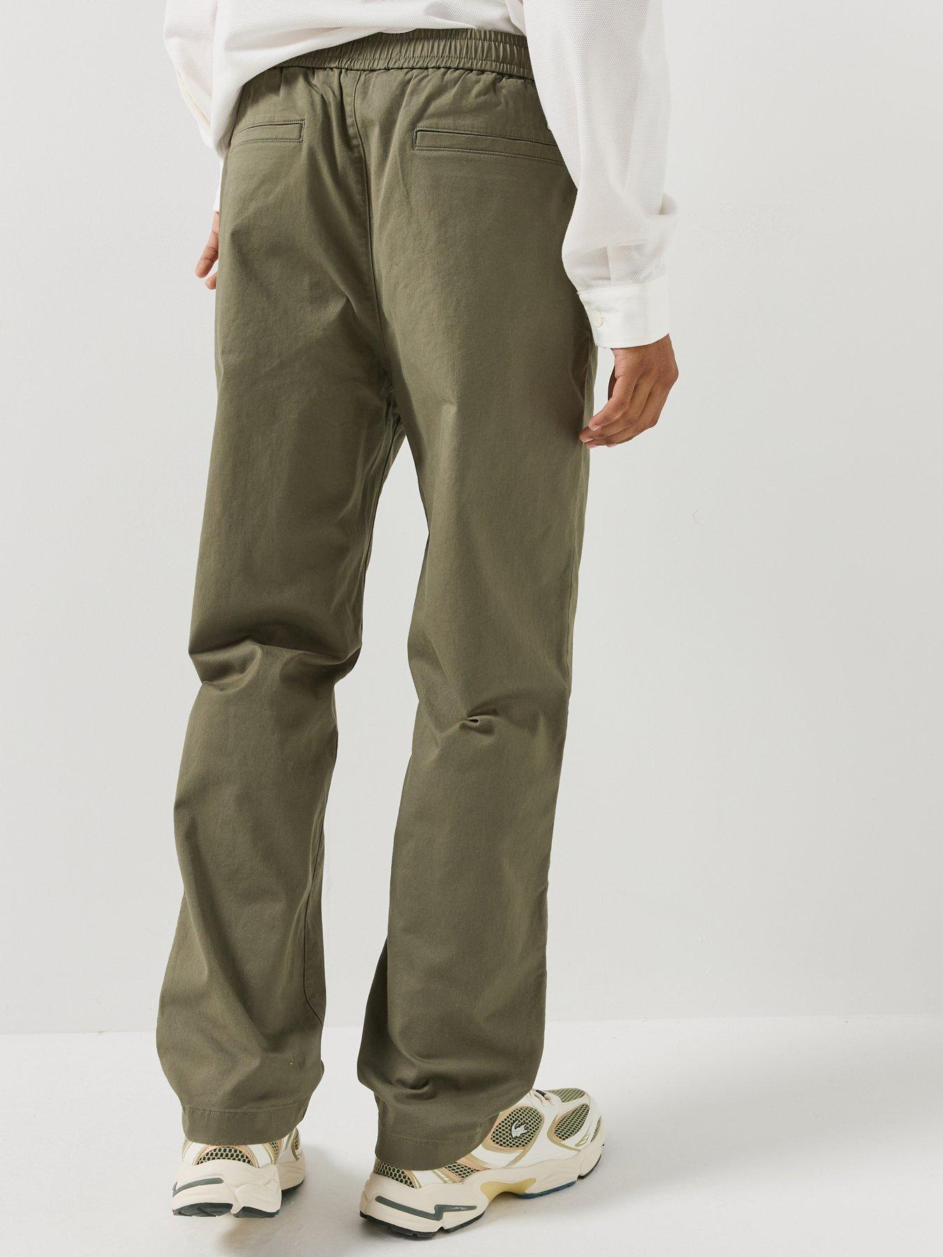 Image 2 of 5 of Lacoste Cotton Stretch Chino Joggers - Khaki
