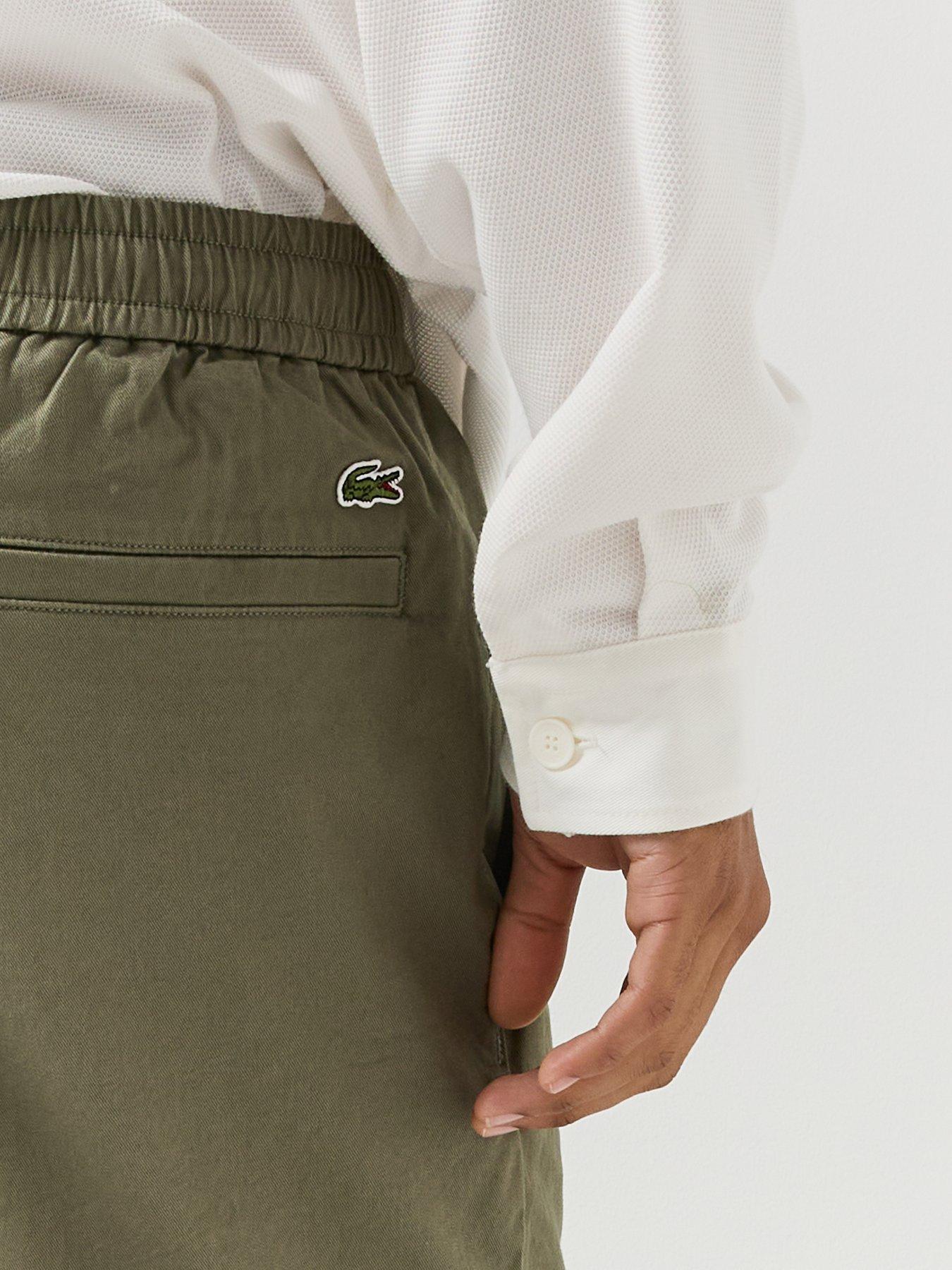 Image 5 of 5 of Lacoste Cotton Stretch Chino Joggers - Khaki