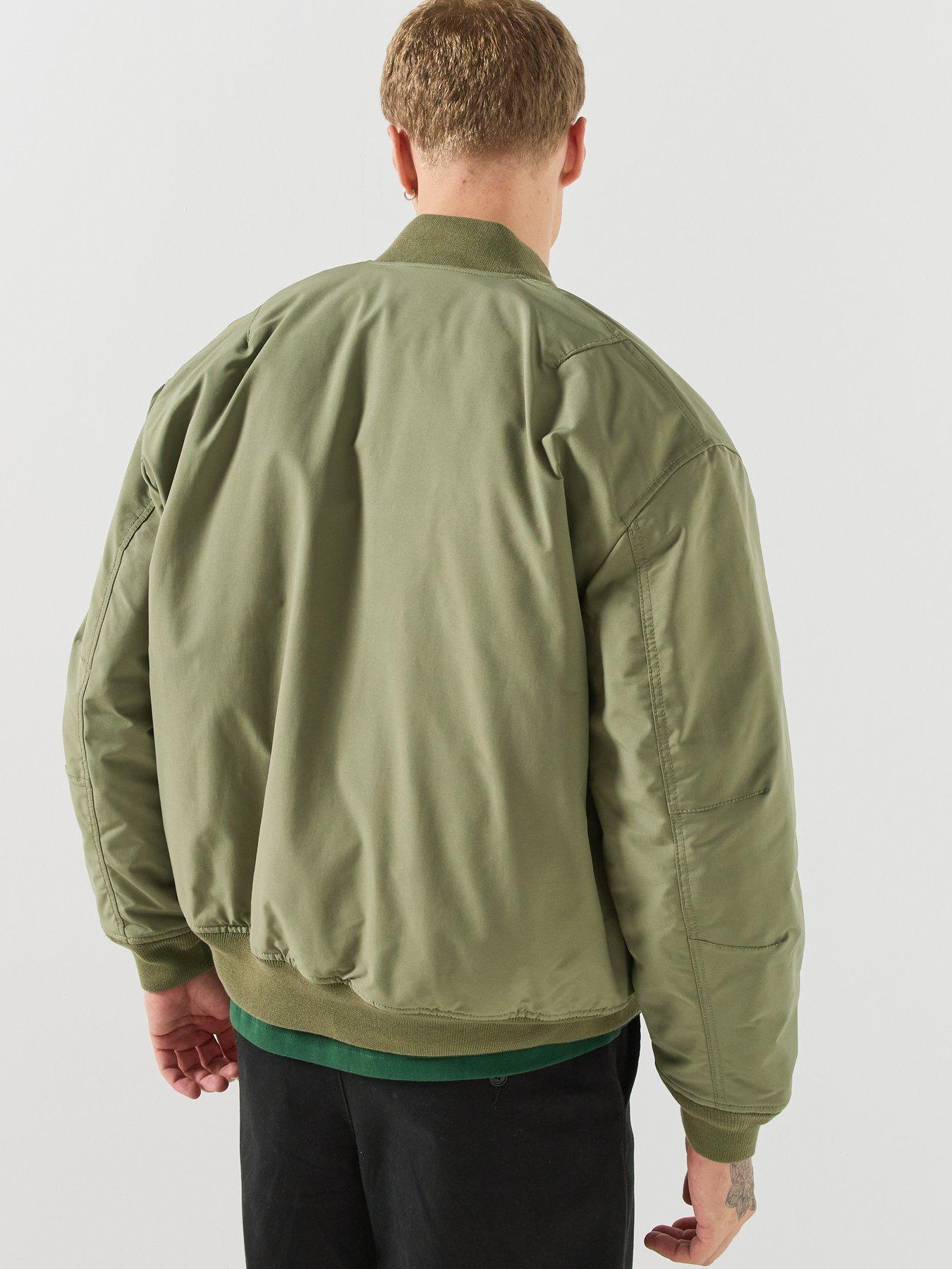 Image 2 of 6 of Lacoste Water Repellent Bomber Jacket - Khaki