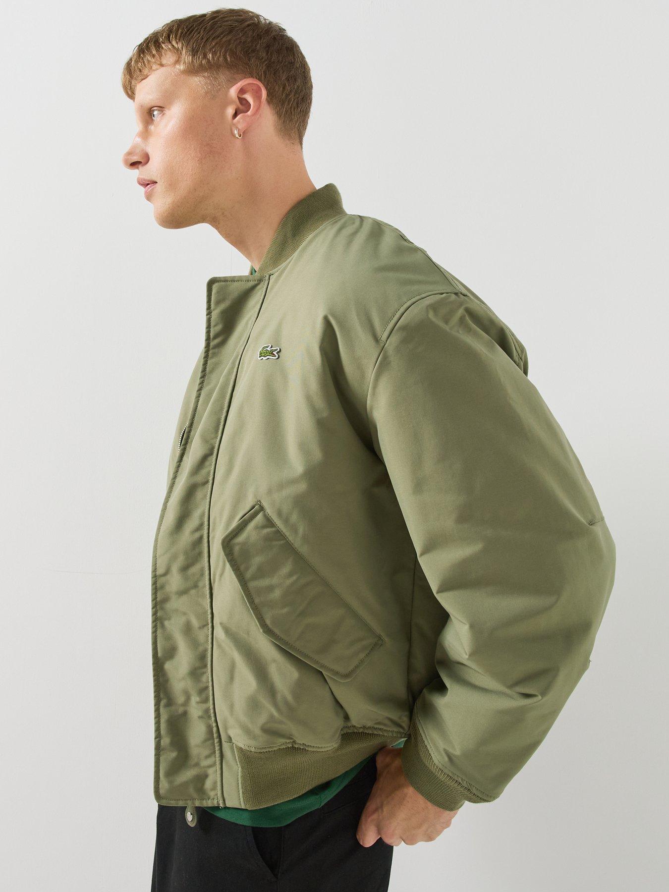 Image 6 of 6 of Lacoste Water Repellent Bomber Jacket - Khaki