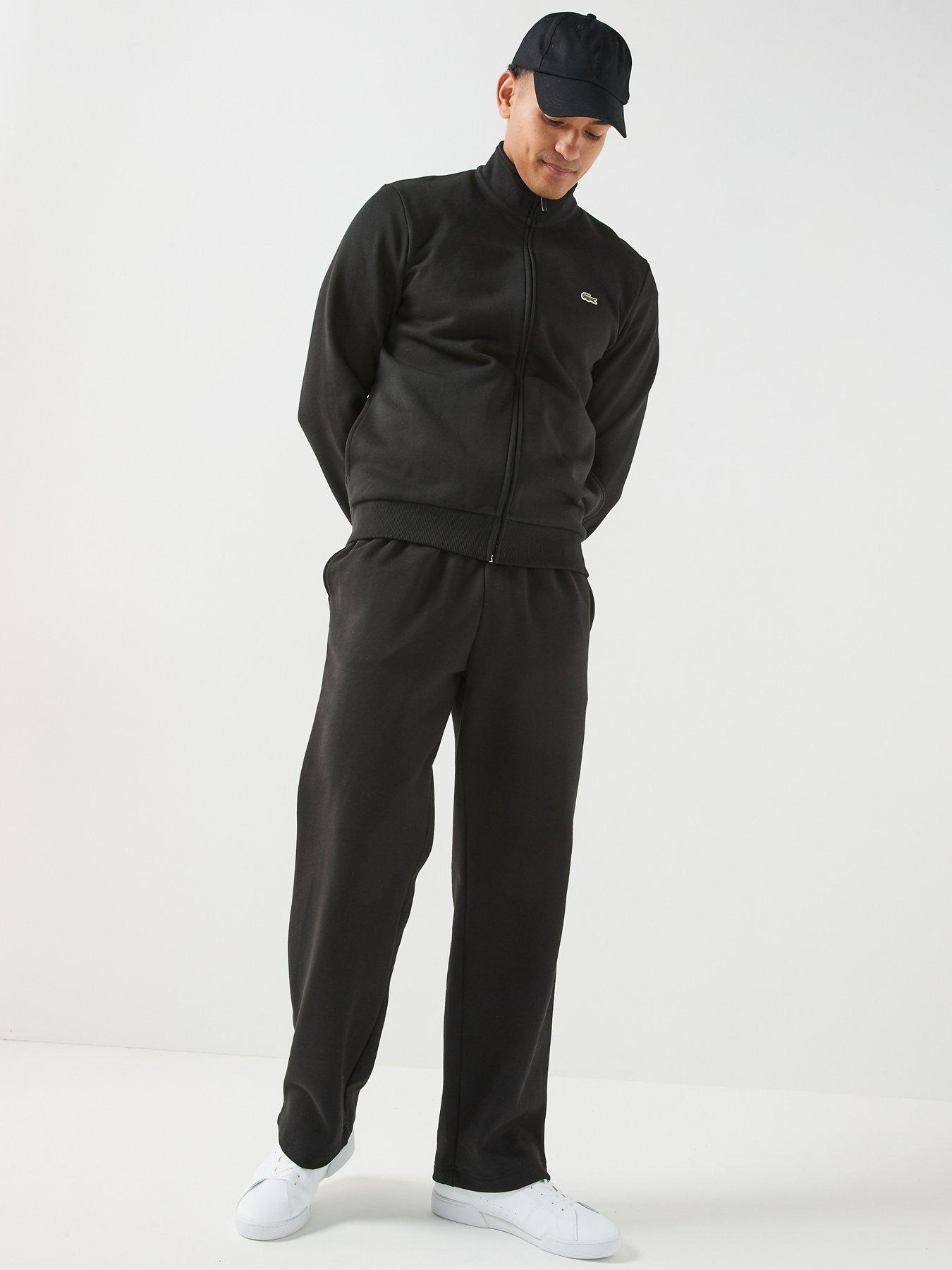Image 3 of 6 of Lacoste Brushed Fleece Full Zip Jacket - Black