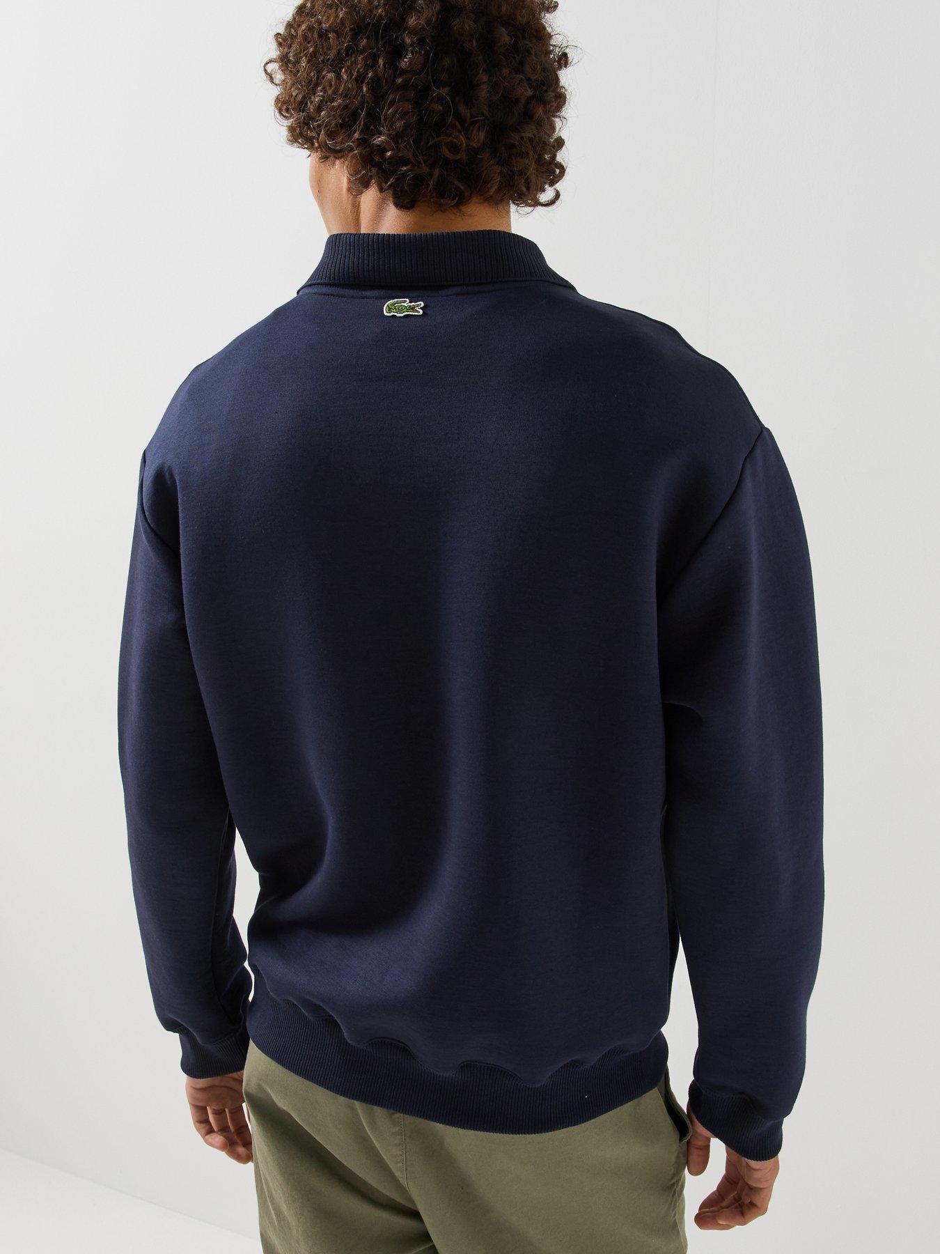 Image 2 of 5 of Lacoste Made In France Premium Crew Sweat - Navy