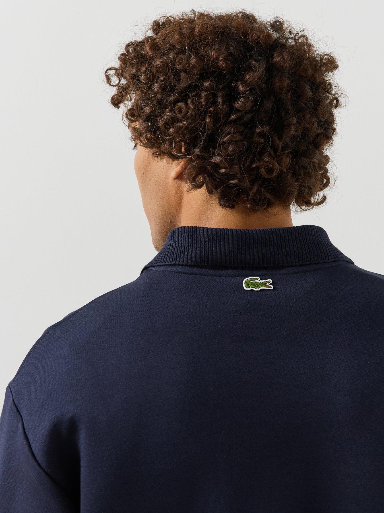 Image 5 of 5 of Lacoste Made In France Premium Crew Sweat - Navy