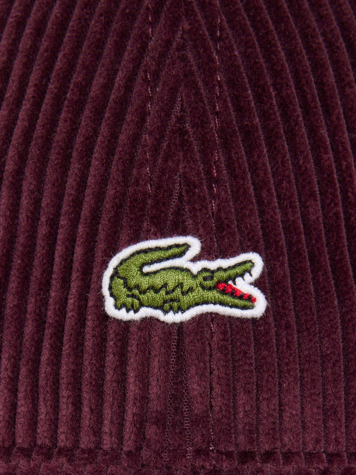 Image 4 of 4 of Lacoste Cord Cap - Red