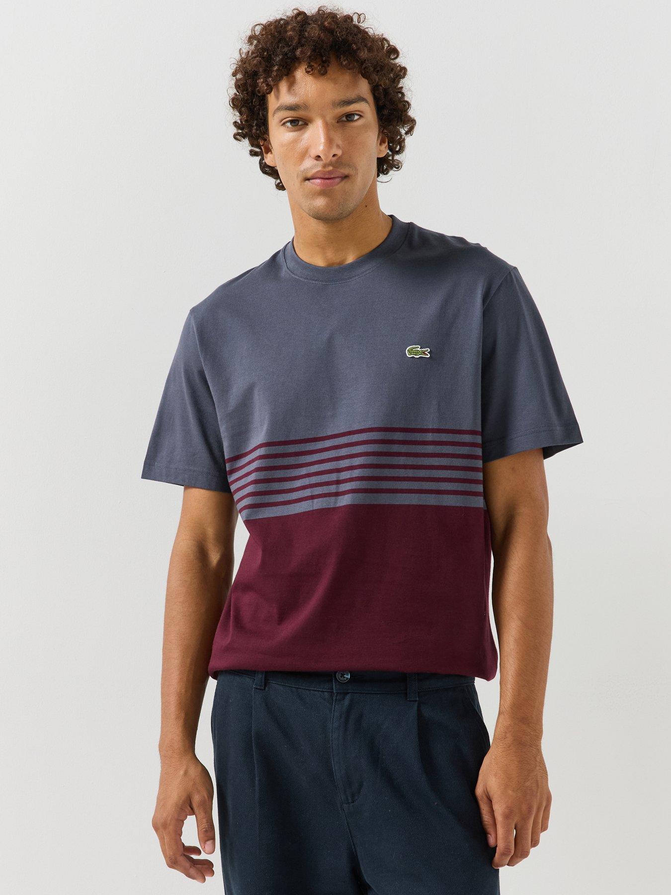 Image 1 of 6 of Lacoste Colour Block T-Shirt - Multi