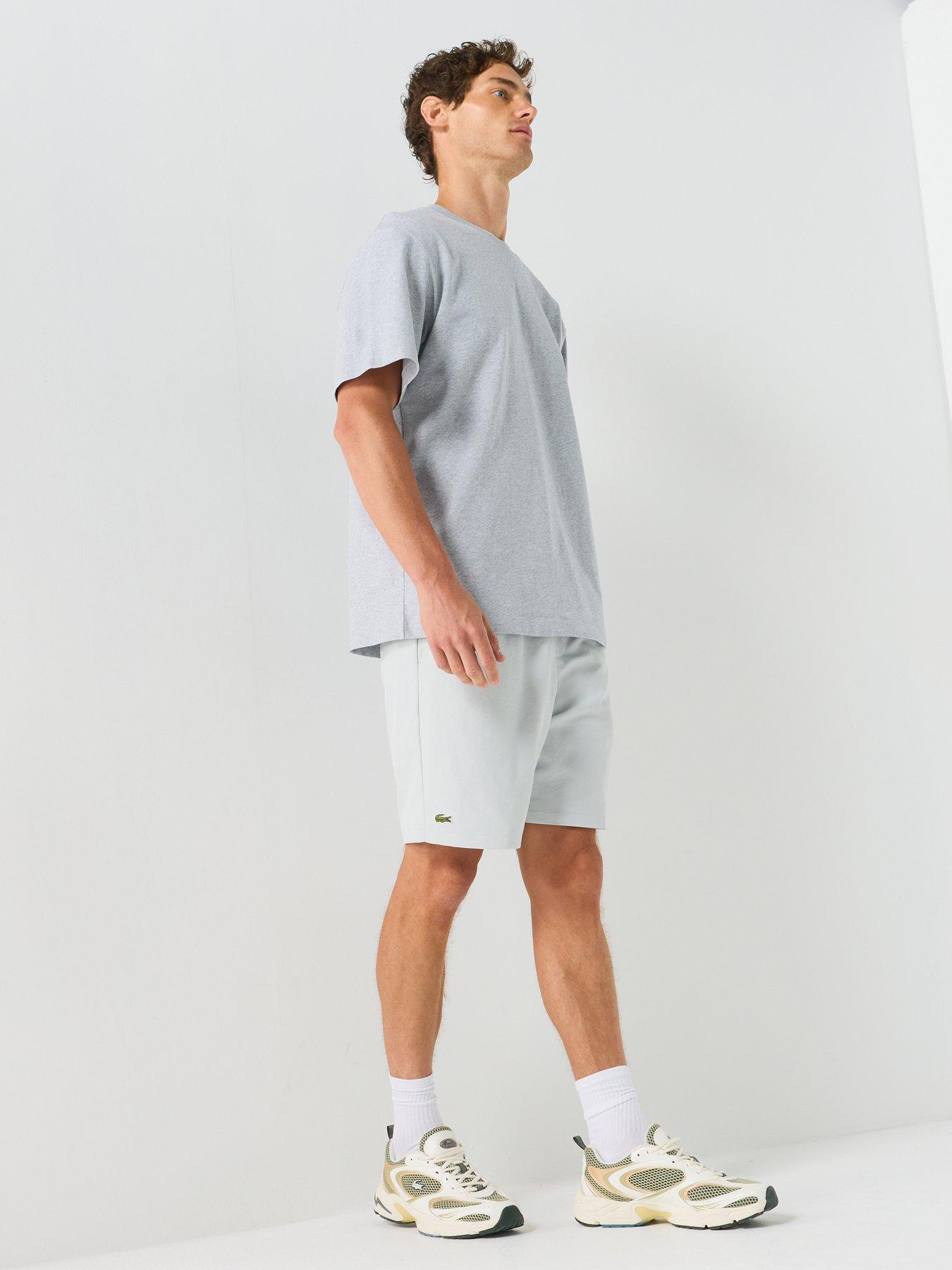 Image 3 of 5 of Lacoste Woven Drawstring Shorts - Light Grey
