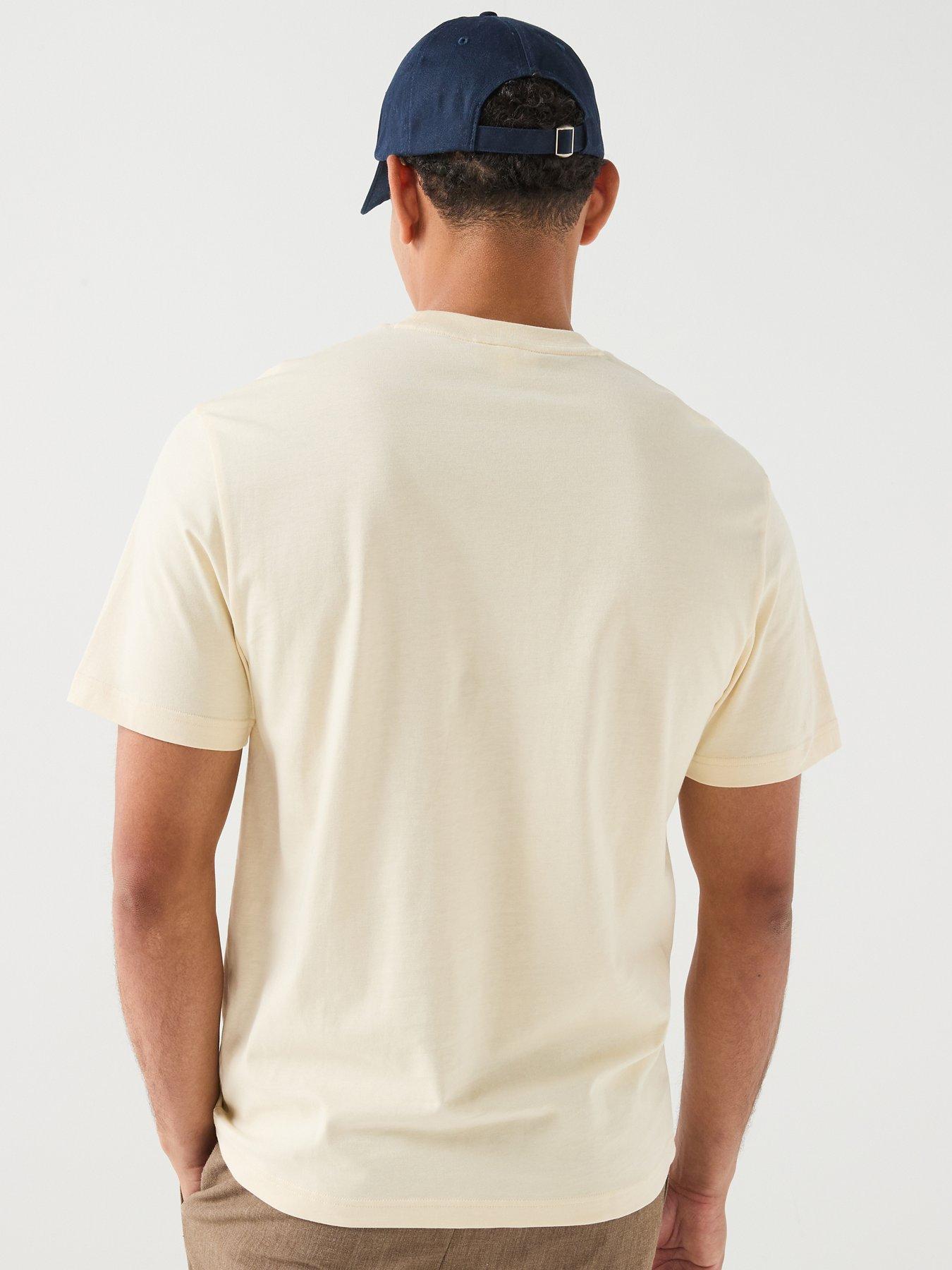 Image 2 of 6 of Lacoste Mid Weight Cotton T-Shirt - Beige