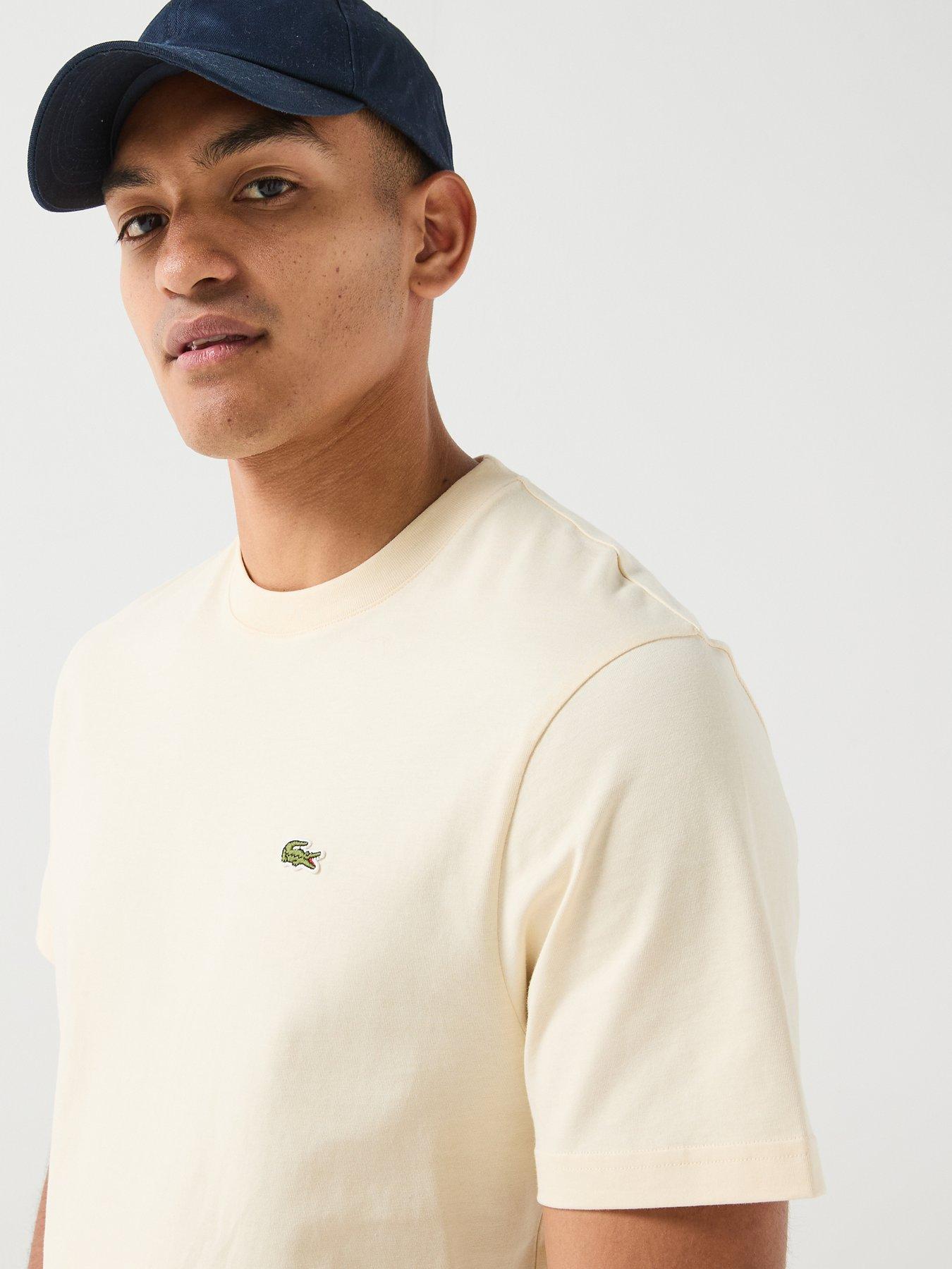 Image 6 of 6 of Lacoste Mid Weight Cotton T-Shirt - Beige