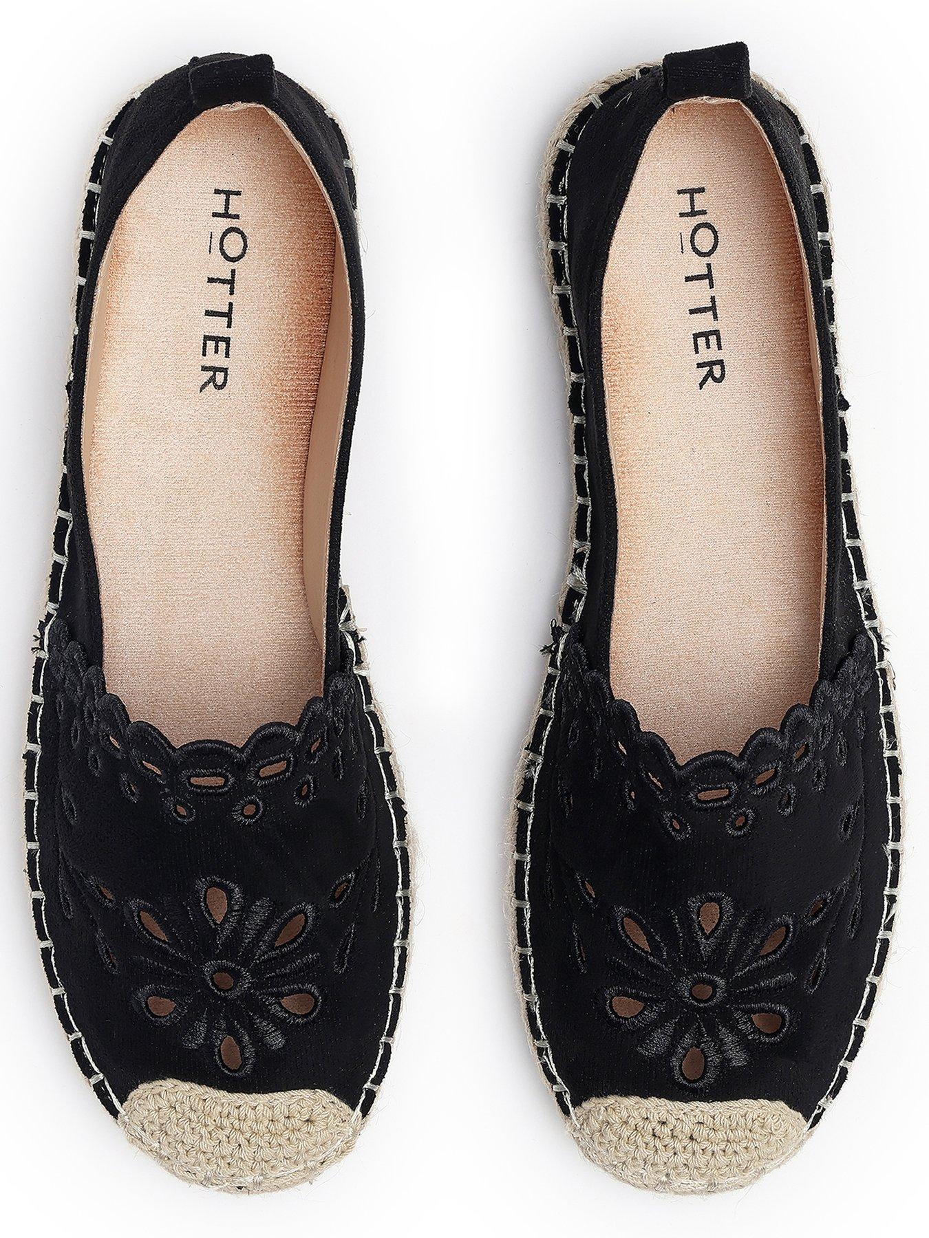 Image 4 of 4 of Hotter Sundaze Lightweight Espadrille - Black