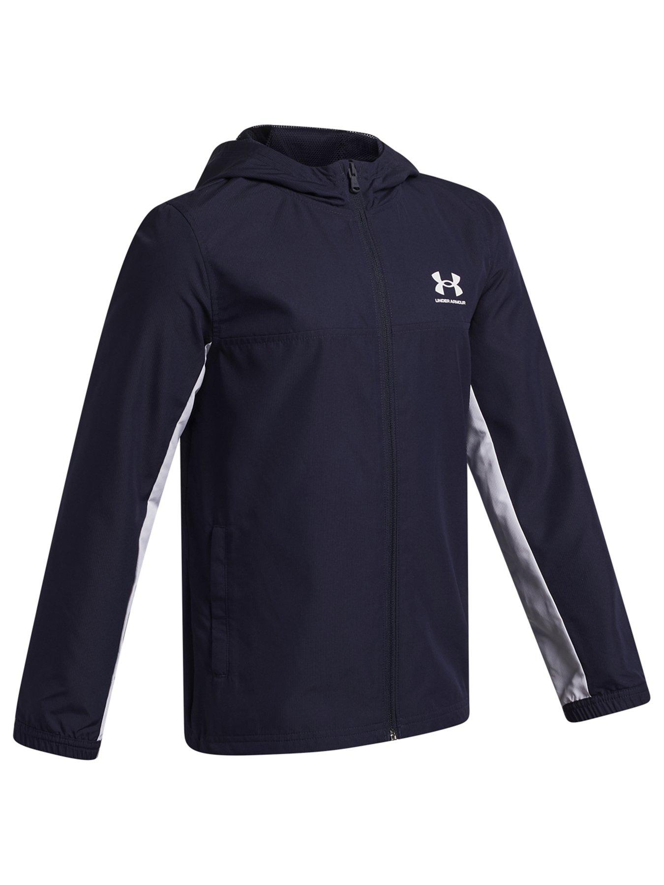 Image 3 of 3 of UNDER ARMOUR Boys Training Rival Wvn Jacket - Navy