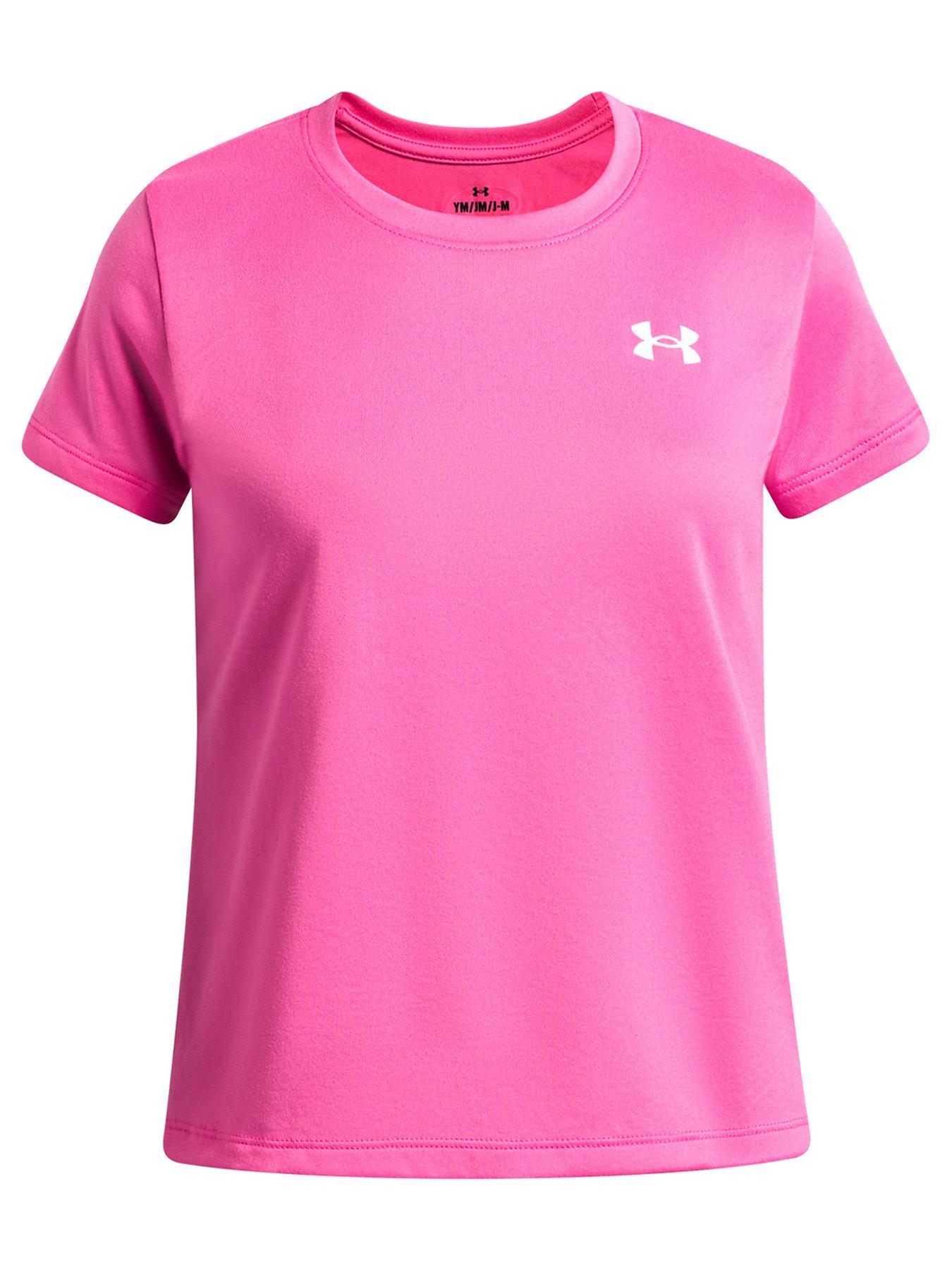 Under Armour Girls Training Tech T-Shirtc - Pink