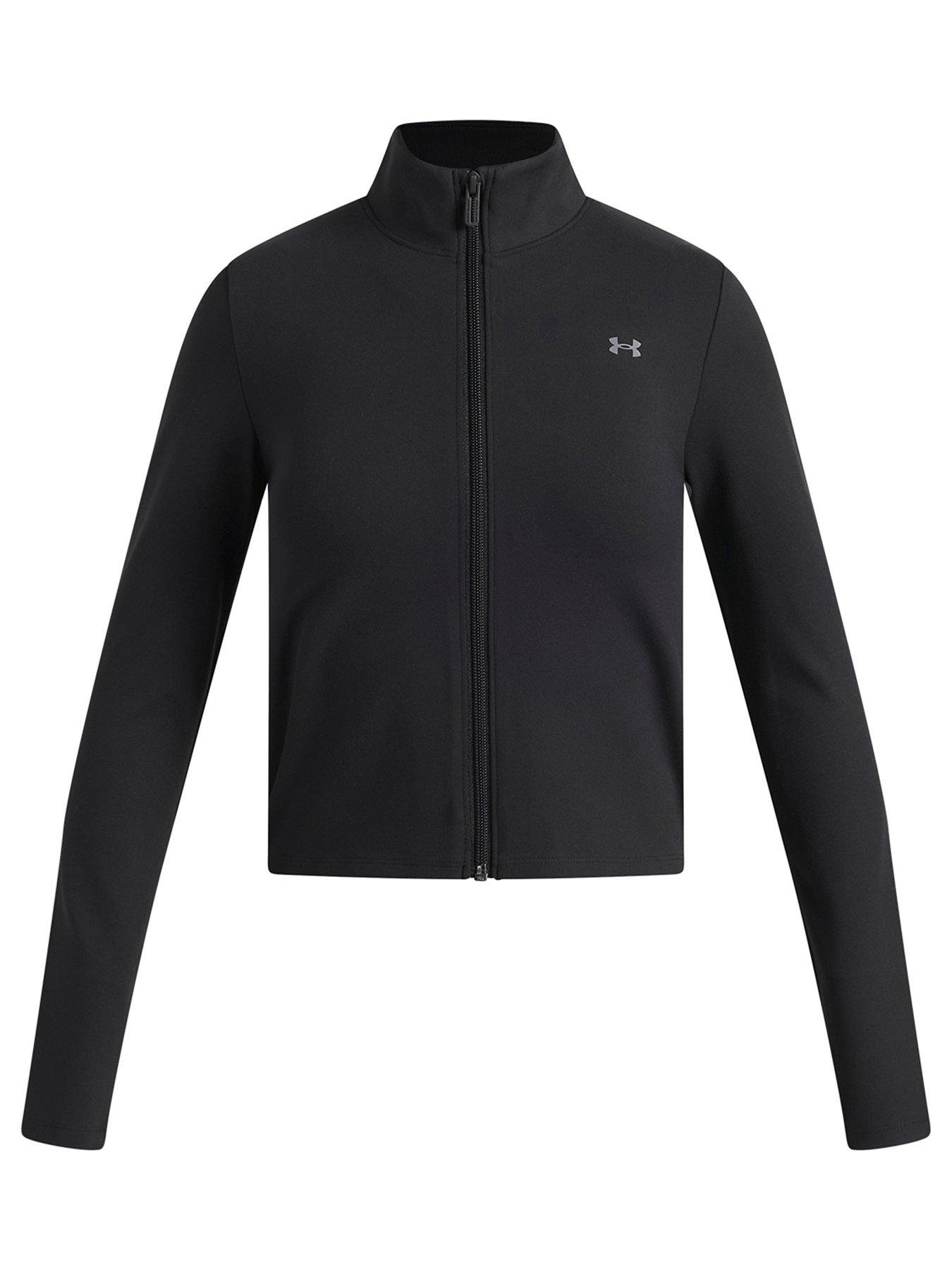 Image 2 of 4 of UNDER ARMOUR Girls Training Motion Full Zip - Black