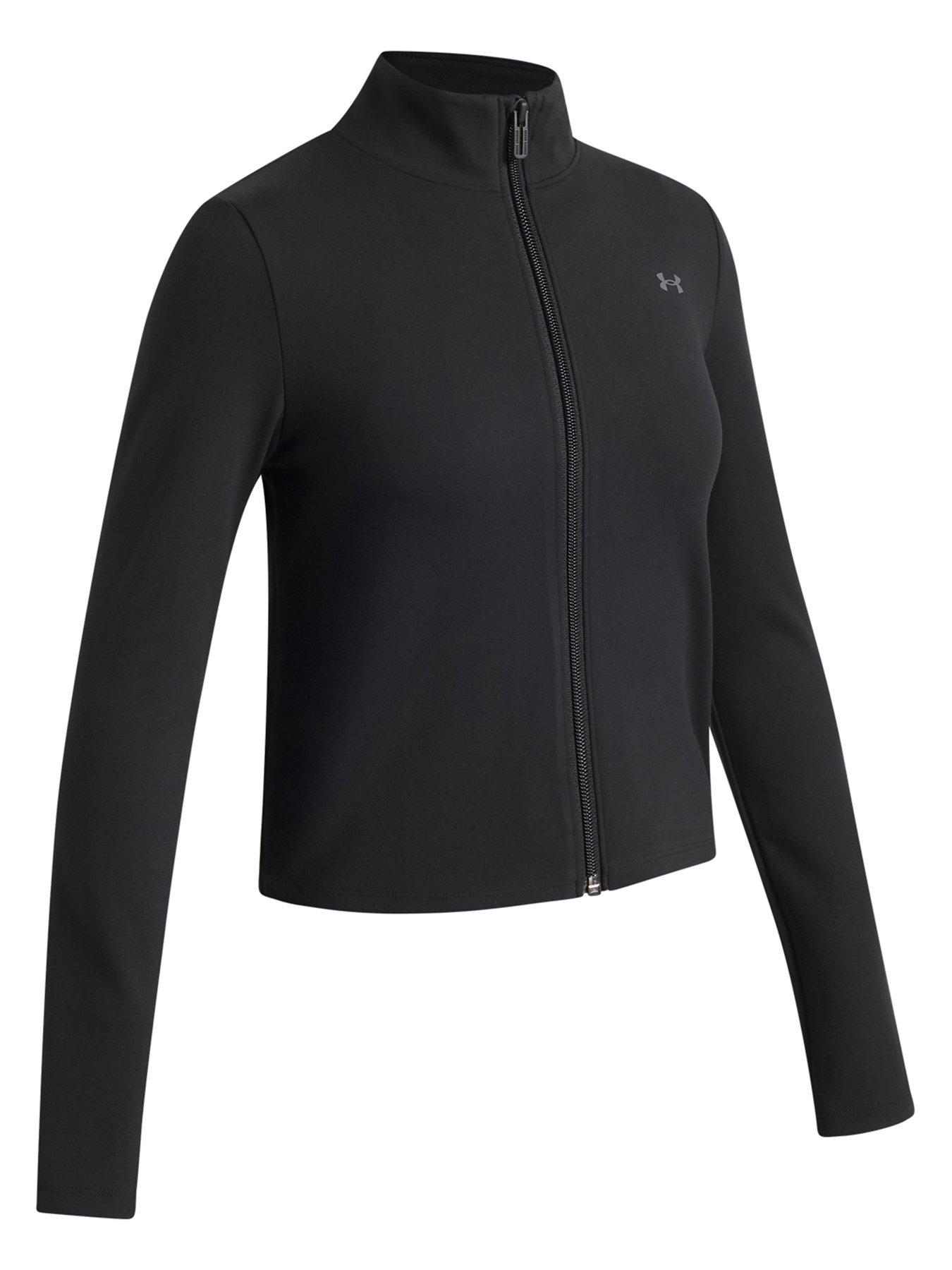 Image 4 of 4 of UNDER ARMOUR Girls Training Motion Full Zip - Black