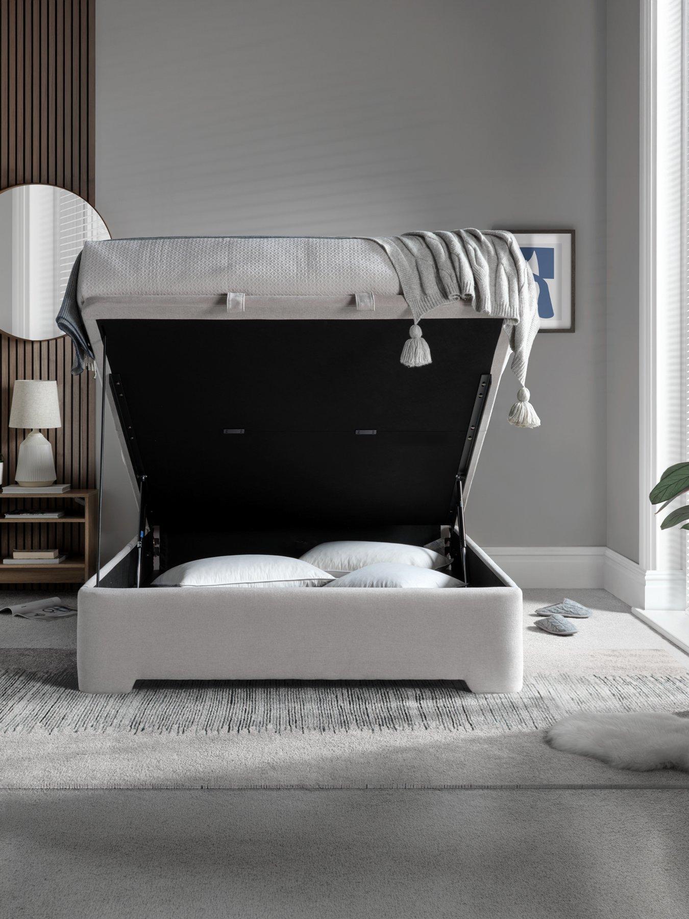 Image 5 of 5 of The Very Collection Phillipe End Lift Up Ottoman Storage&nbsp;Bed with Aspire&nbsp;Mattress Options (Buy &amp; SAVE!) - Cream