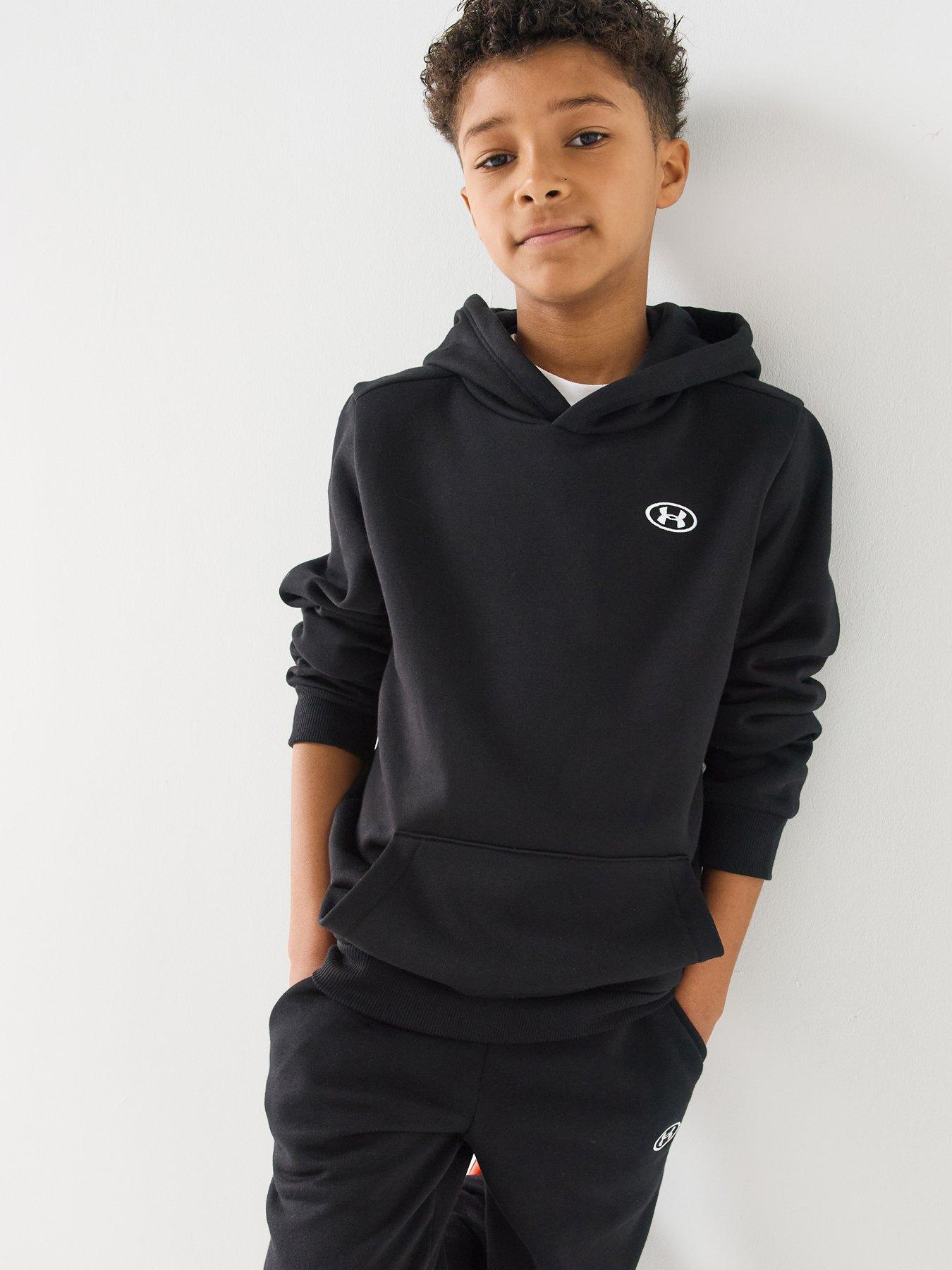 Under Armour Boys Training Rival Fleece Hoodie - Black