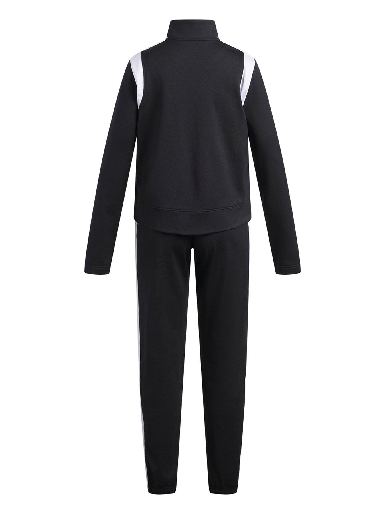 Image 2 of 3 of UNDER ARMOUR Girls Training Knit Tracksuit - Black