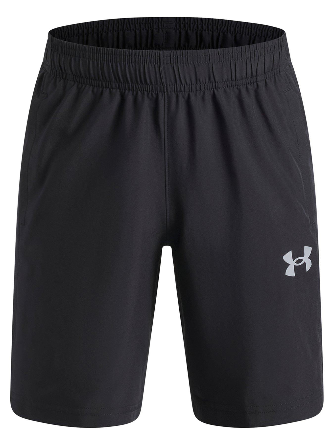 UNDER ARMOUR Boys Training Tech Utility Woven Shorts - Black