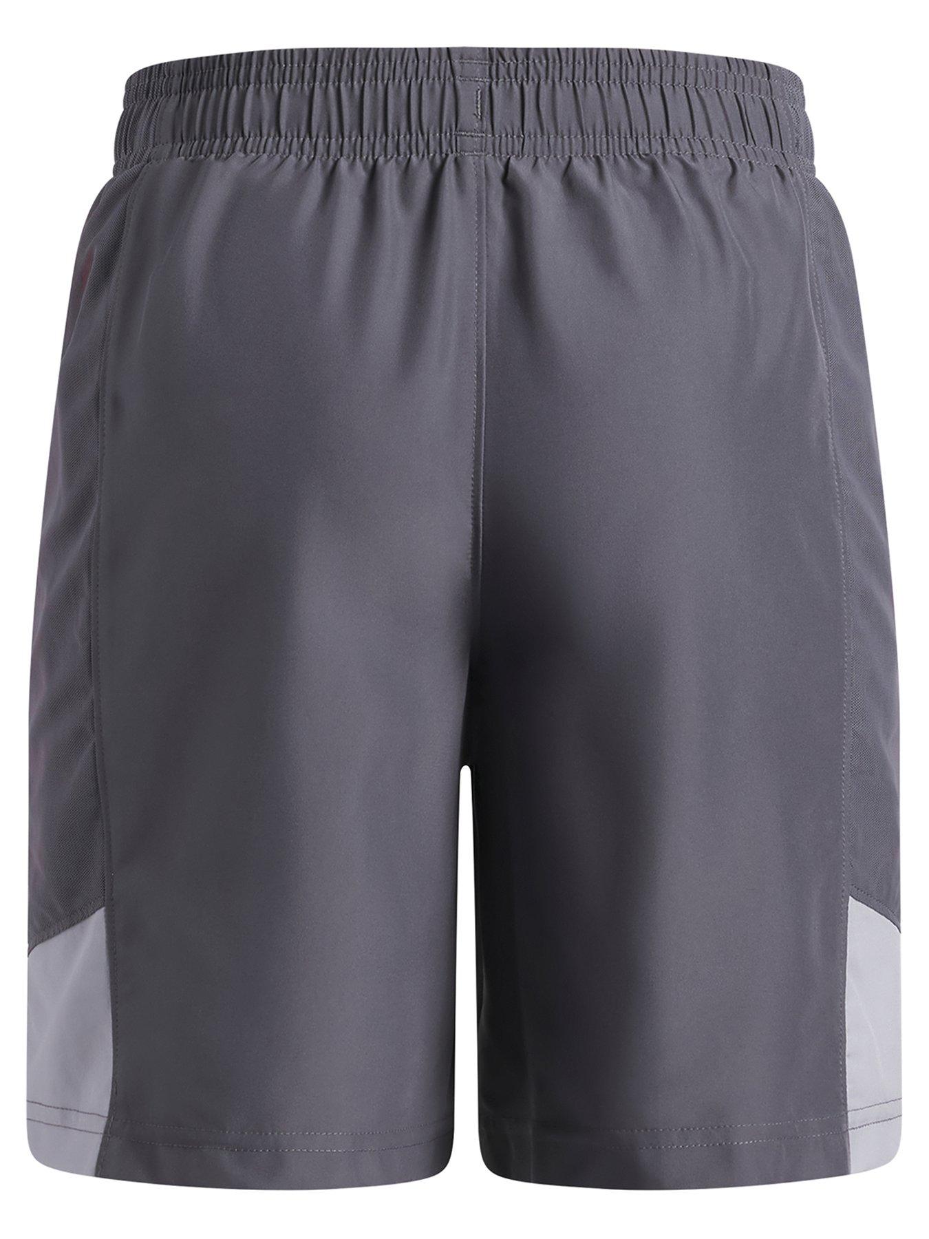 Image 2 of 3 of UNDER ARMOUR Boys Training Tech Utility Woven Shorts - Grey