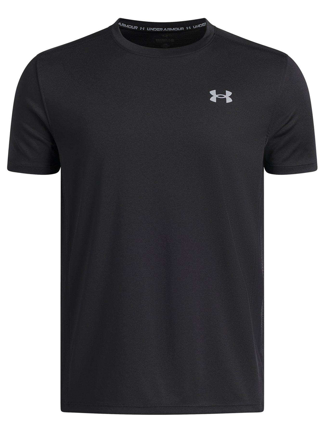 UNDER ARMOUR Boys' Tech Utility Short Sleeve Training T-Shirt - Black