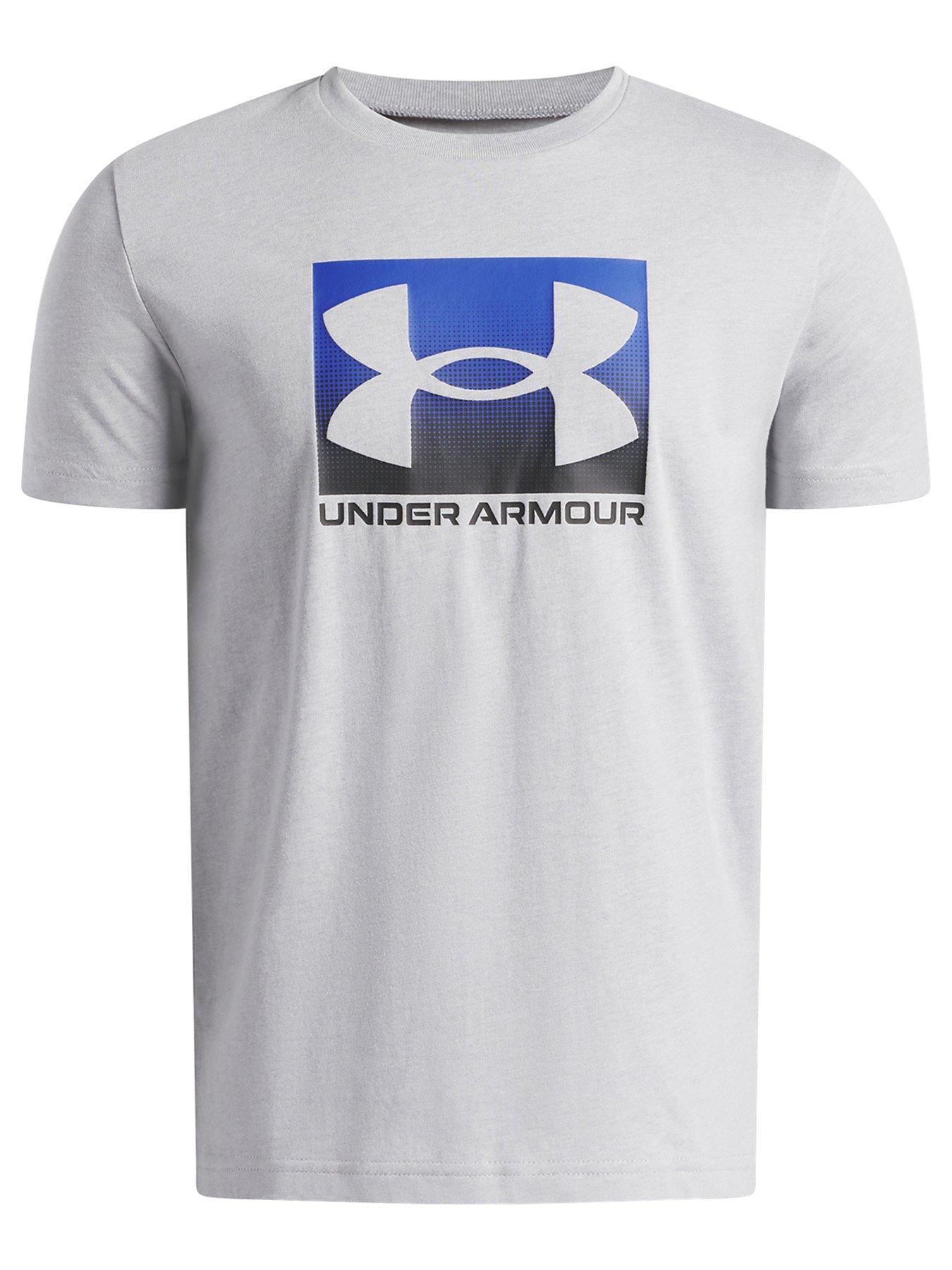 Image 1 of 3 of UNDER ARMOUR Boys Boxed Logo T-shirt -grey