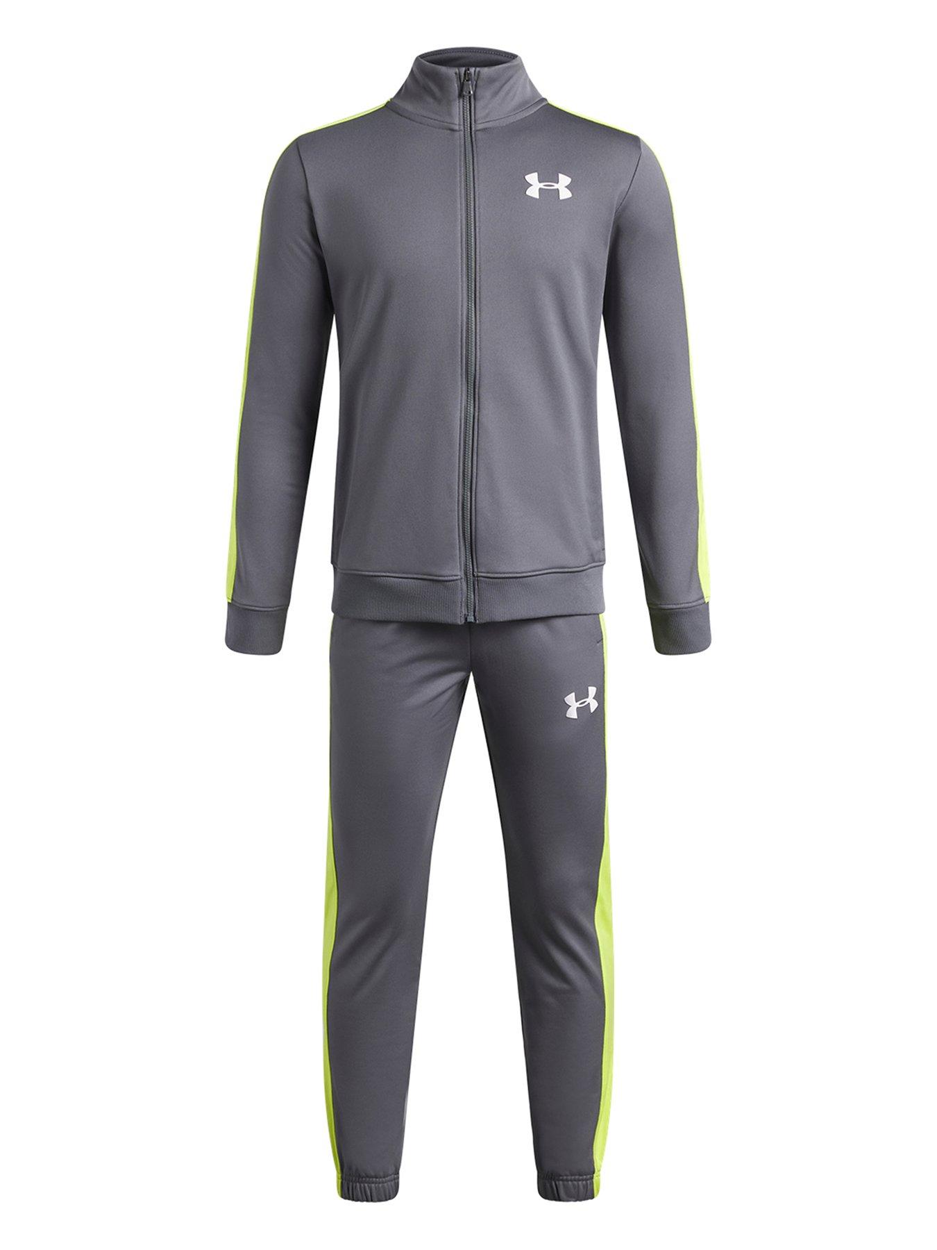 Image 1 of 3 of UNDER ARMOUR Boys Training Rival Knit Track Suit - Grey