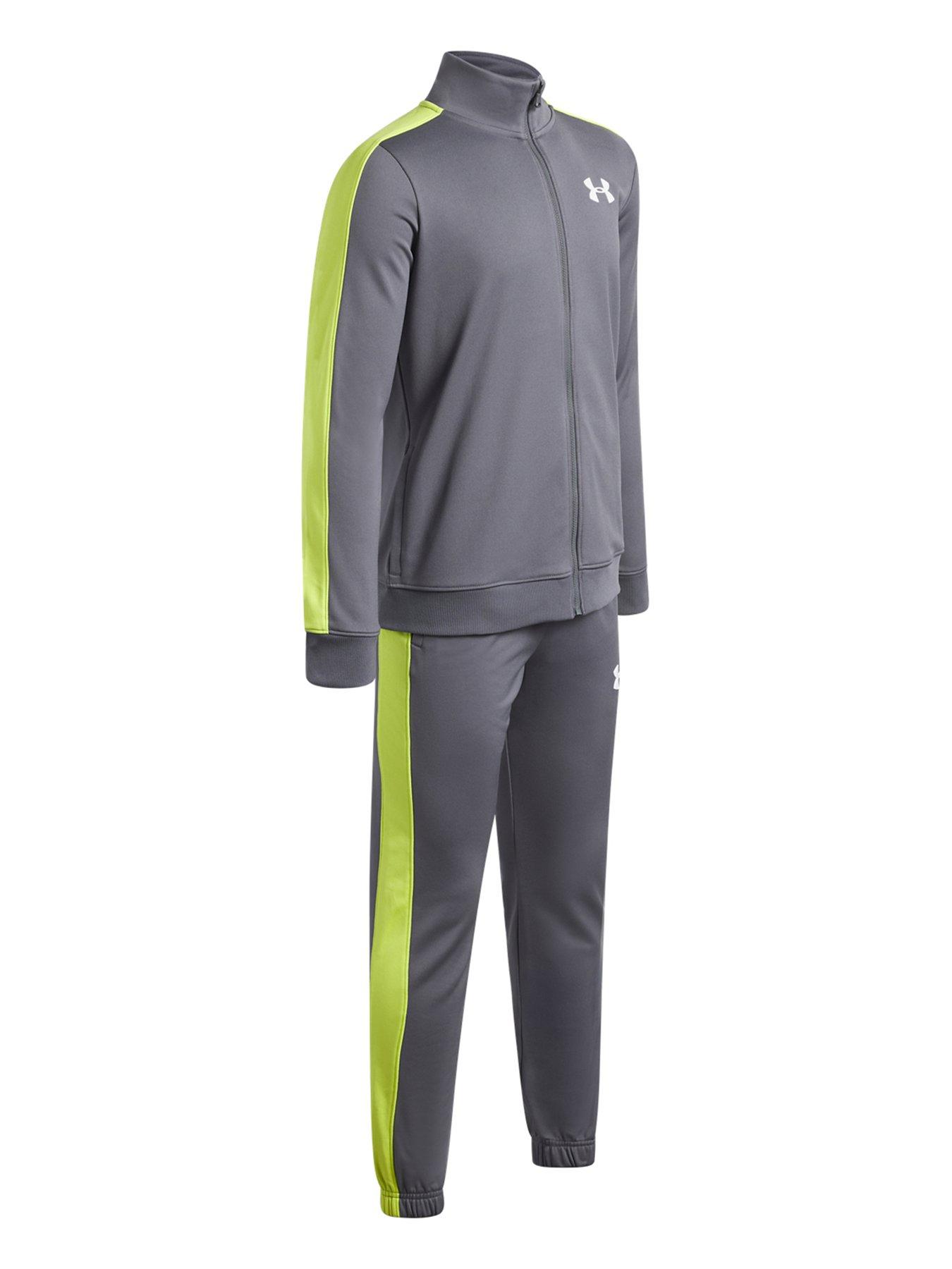 Image 3 of 3 of UNDER ARMOUR Boys Training Rival Knit Track Suit - Grey