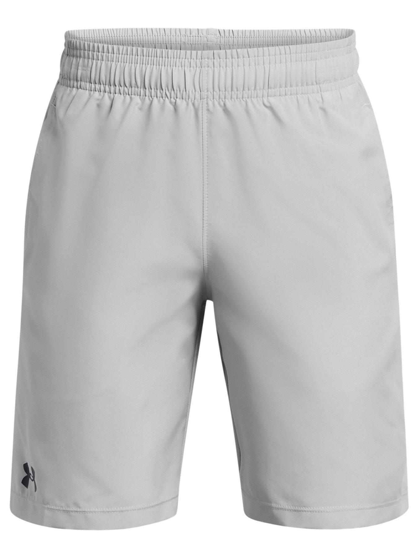UNDER ARMOUR Boys' Training Tech Woven Shorts- Grey