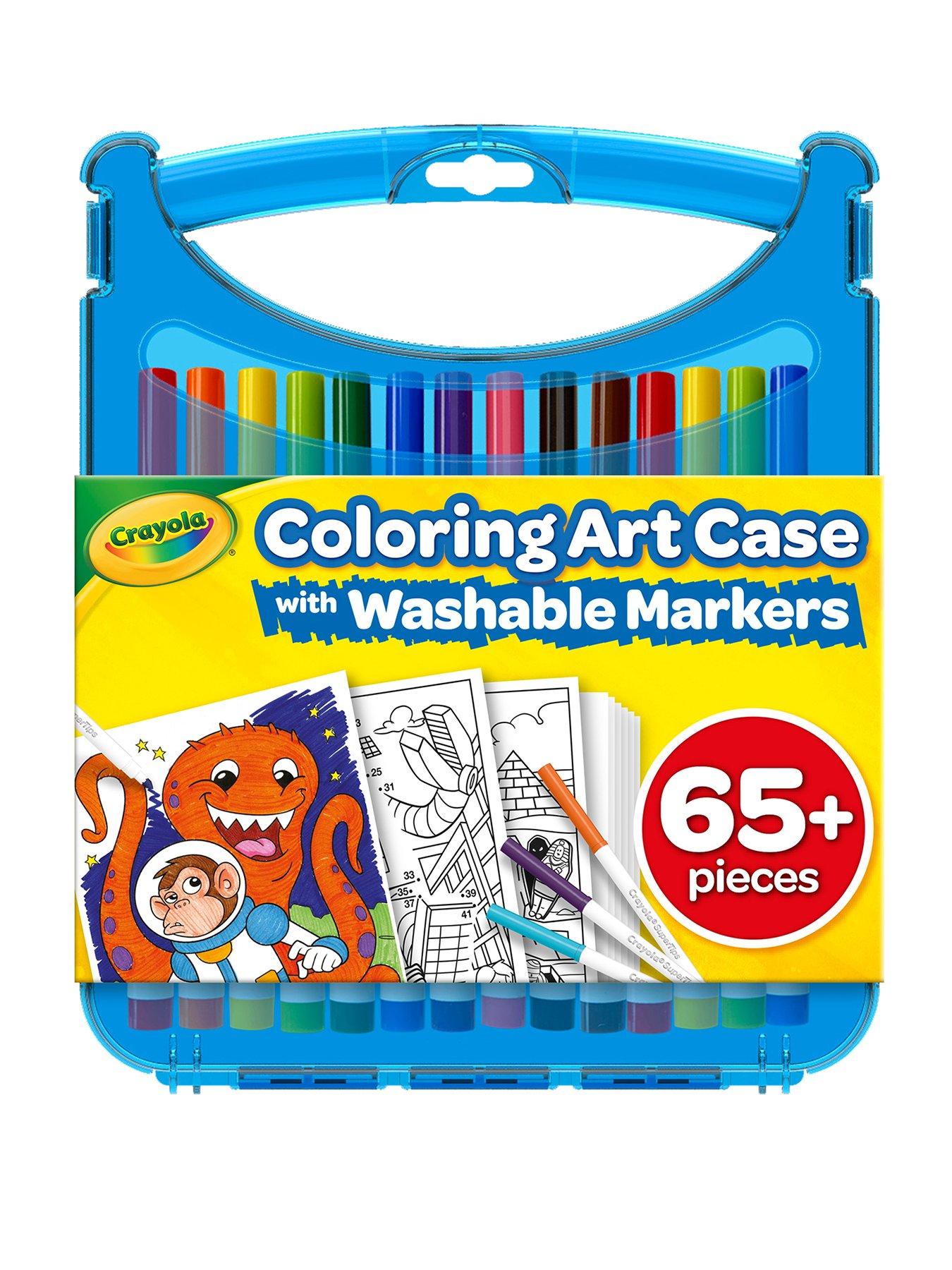 Image 1 of 6 of Crayola SuperTips Washable Markers Create &amp; Colour Case