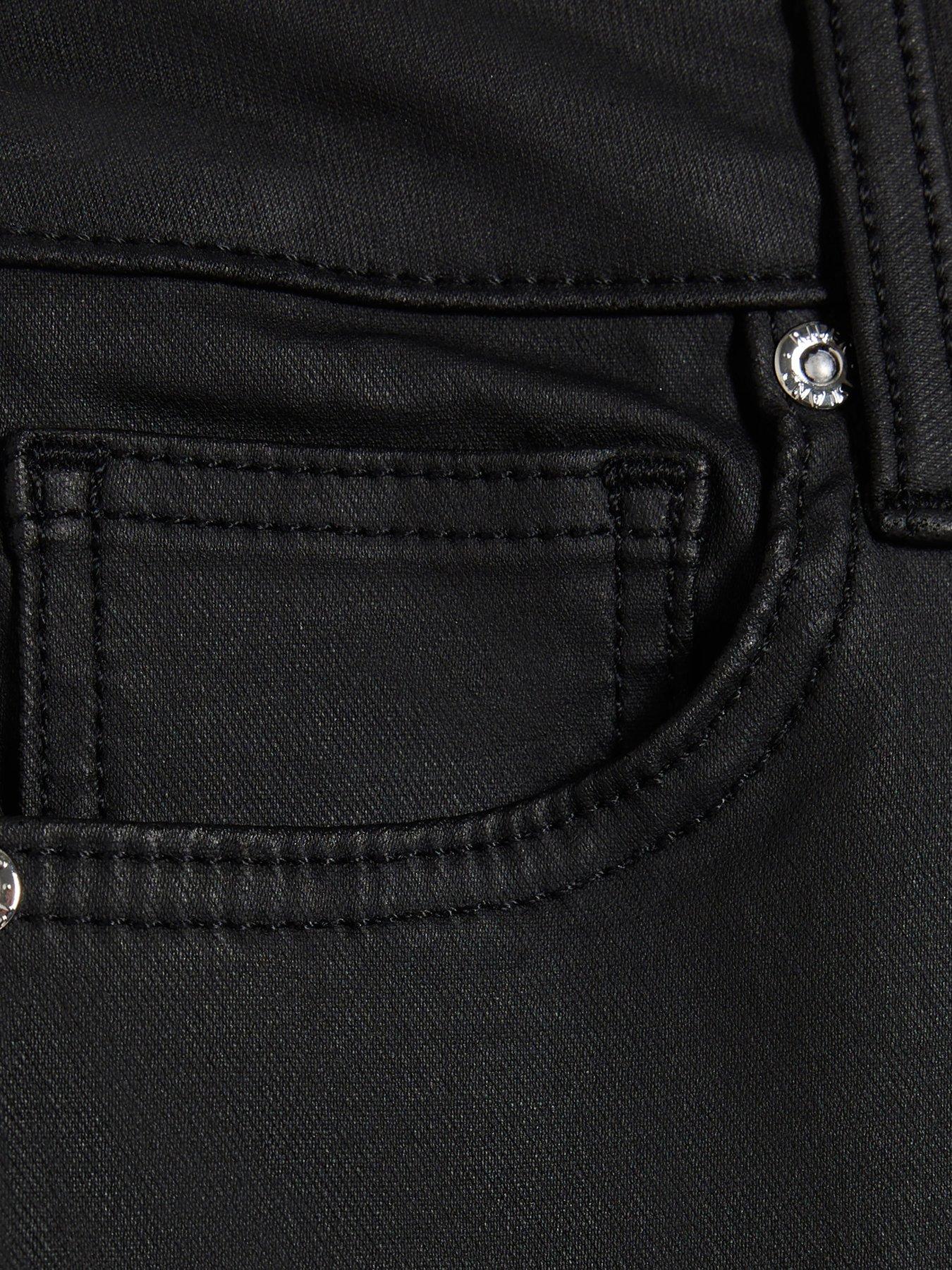 Image 6 of 6 of River Island Moon Split Seam Coated Bootleg