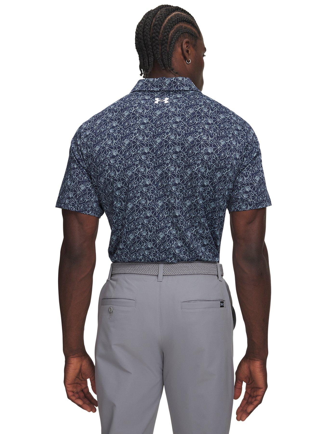 Image 2 of 3 of UNDER ARMOUR Mens Golf Matchplay Printed Polo - Navy