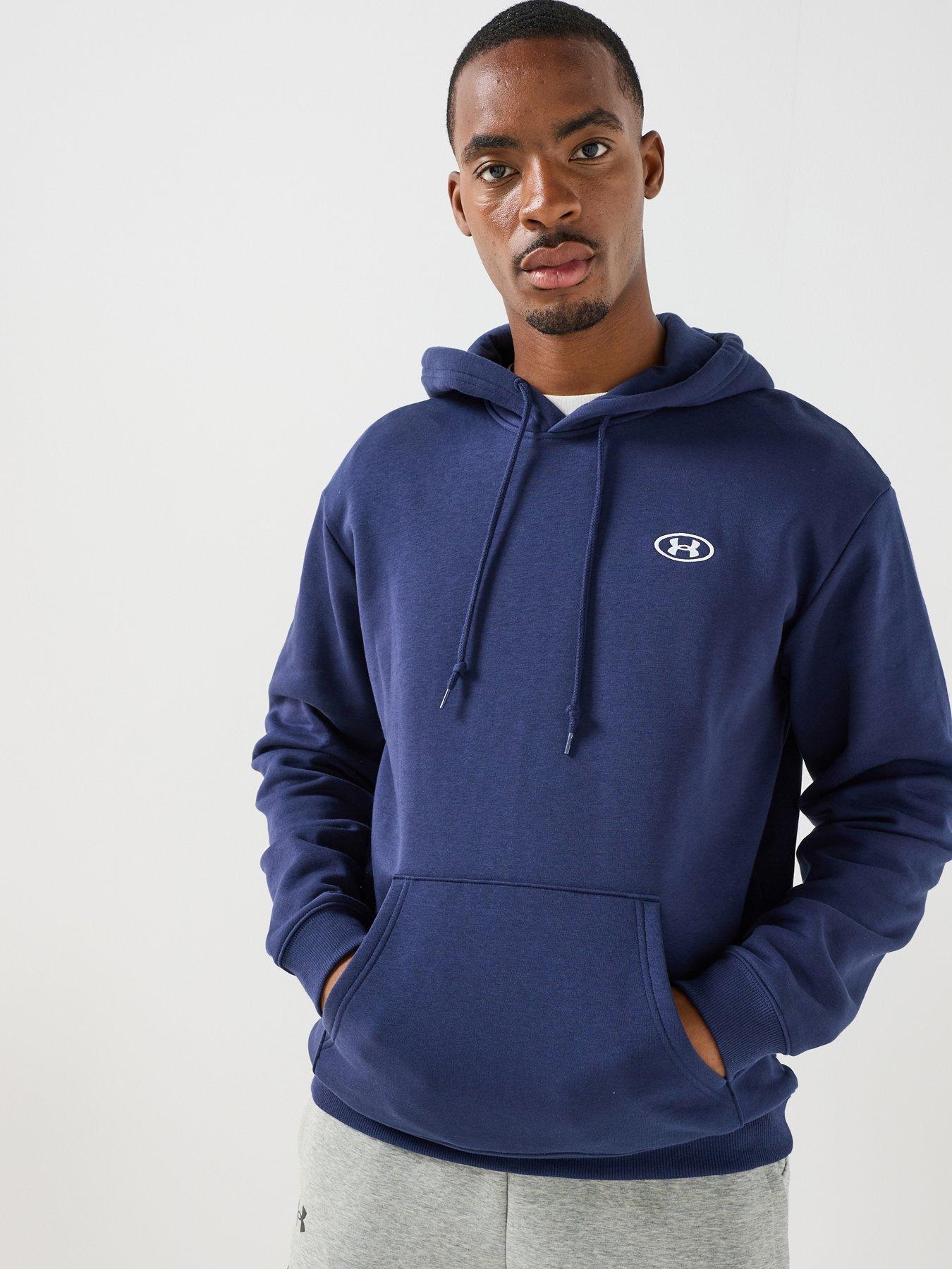 Image 1 of 6 of UNDER ARMOUR Mens Training Rival Fleece Hoodie - Navy