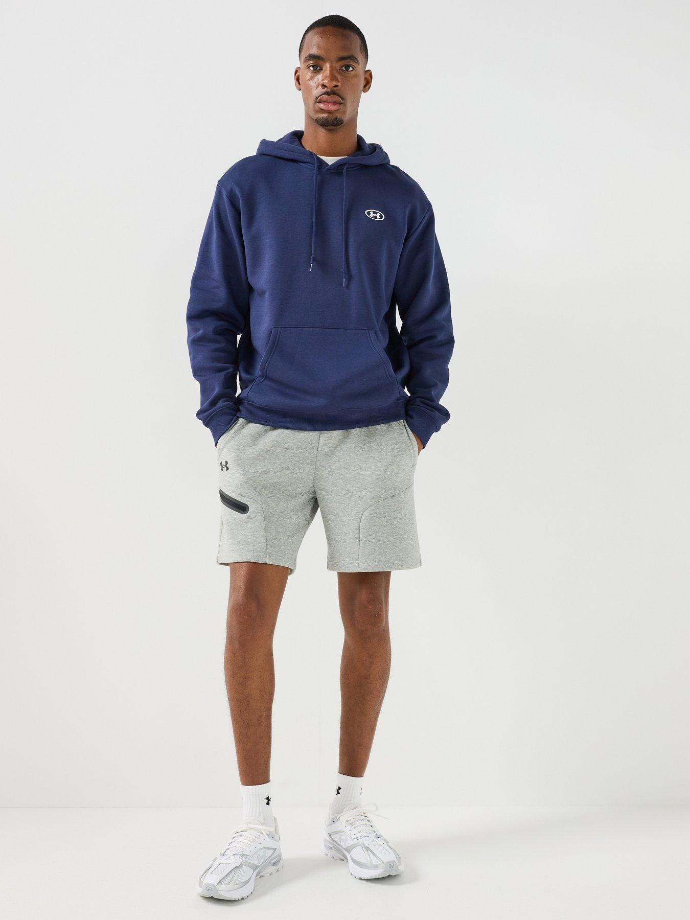 Image 3 of 6 of UNDER ARMOUR Mens Training Rival Fleece Hoodie - Navy