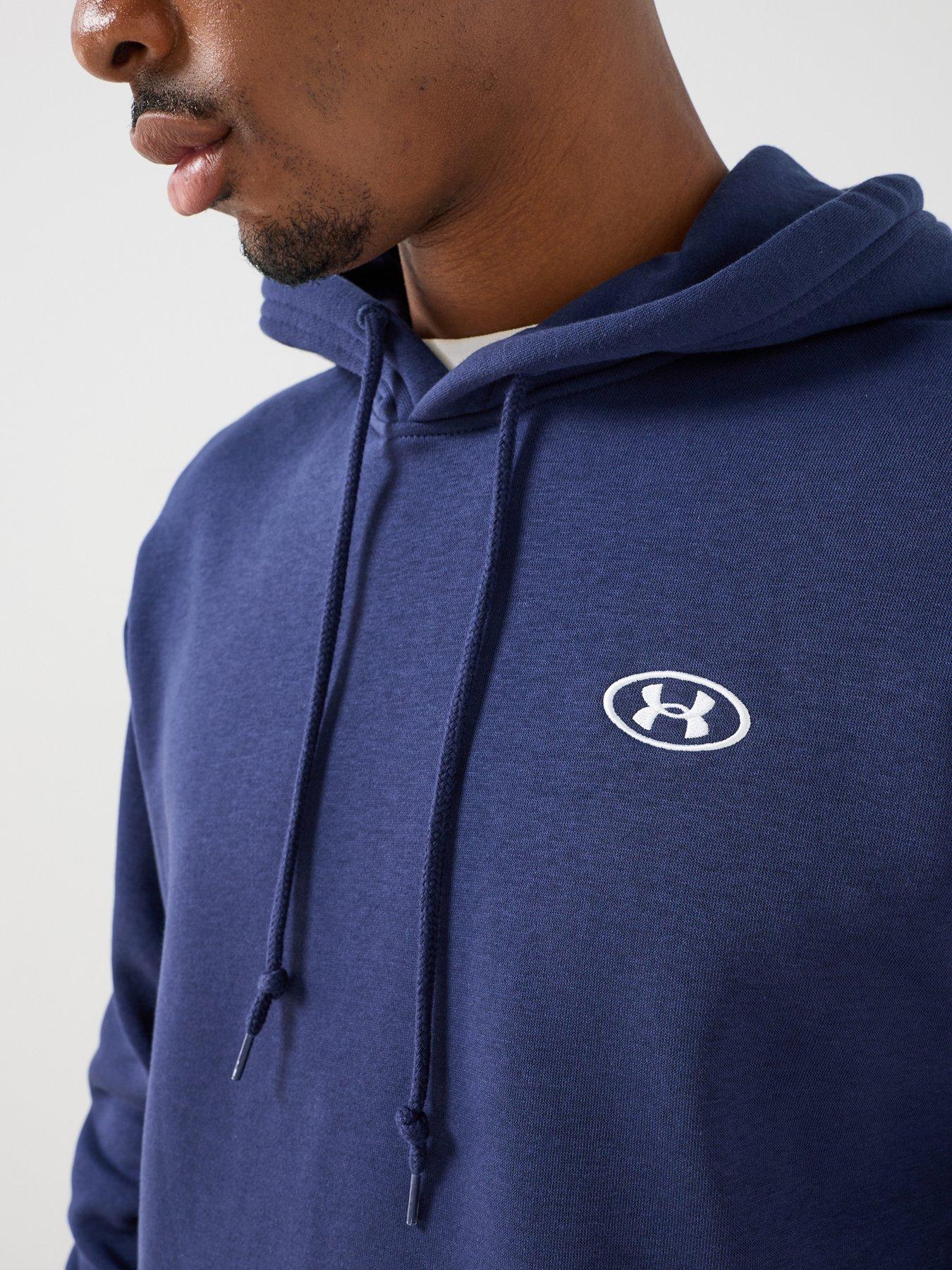 Image 5 of 6 of UNDER ARMOUR Mens Training Rival Fleece Hoodie - Navy