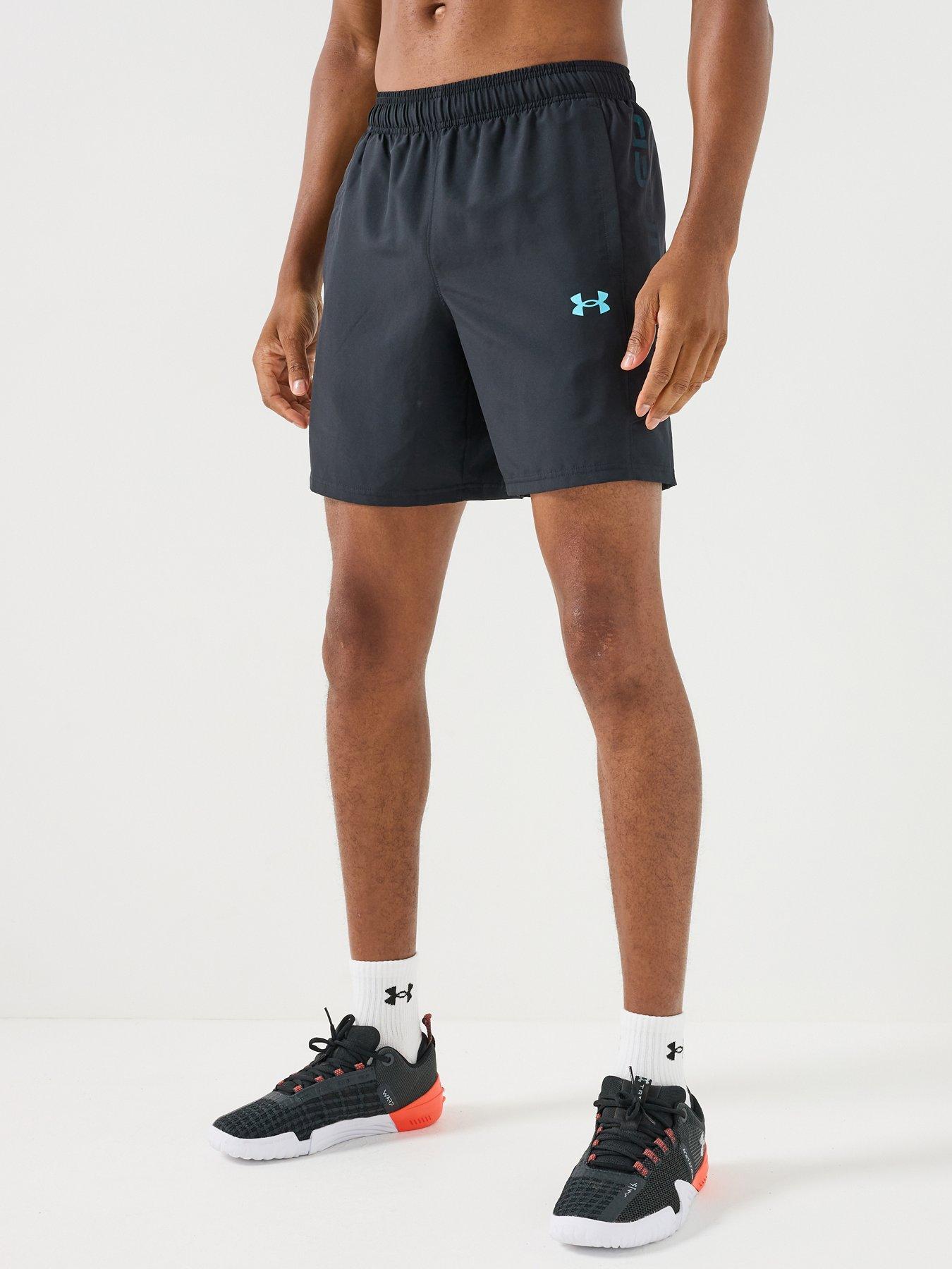 Image 1 of 6 of UNDER ARMOUR Men's Tech Utility Shorts - Black / Fresco Blue