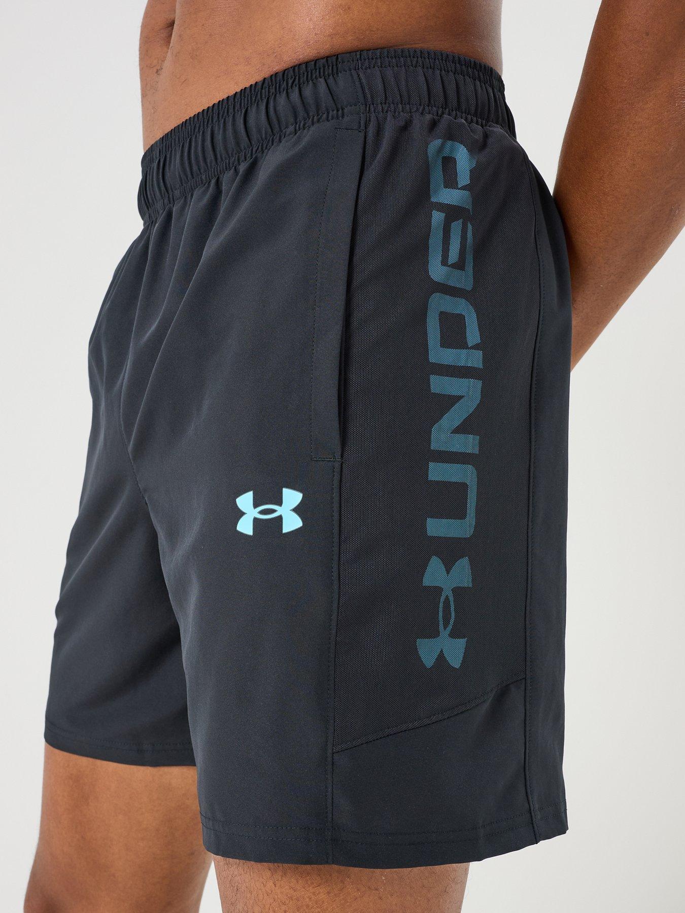 Image 5 of 6 of UNDER ARMOUR Men's Tech Utility Shorts - Black / Fresco Blue