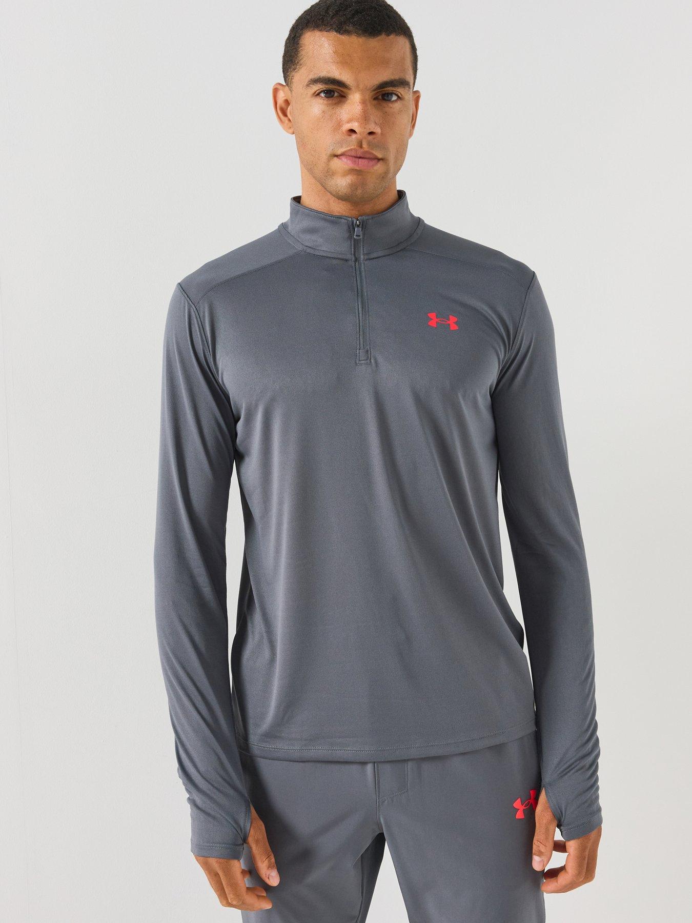 UNDER ARMOUR Mens Training Tech Utility 1/4 Zip - Grey