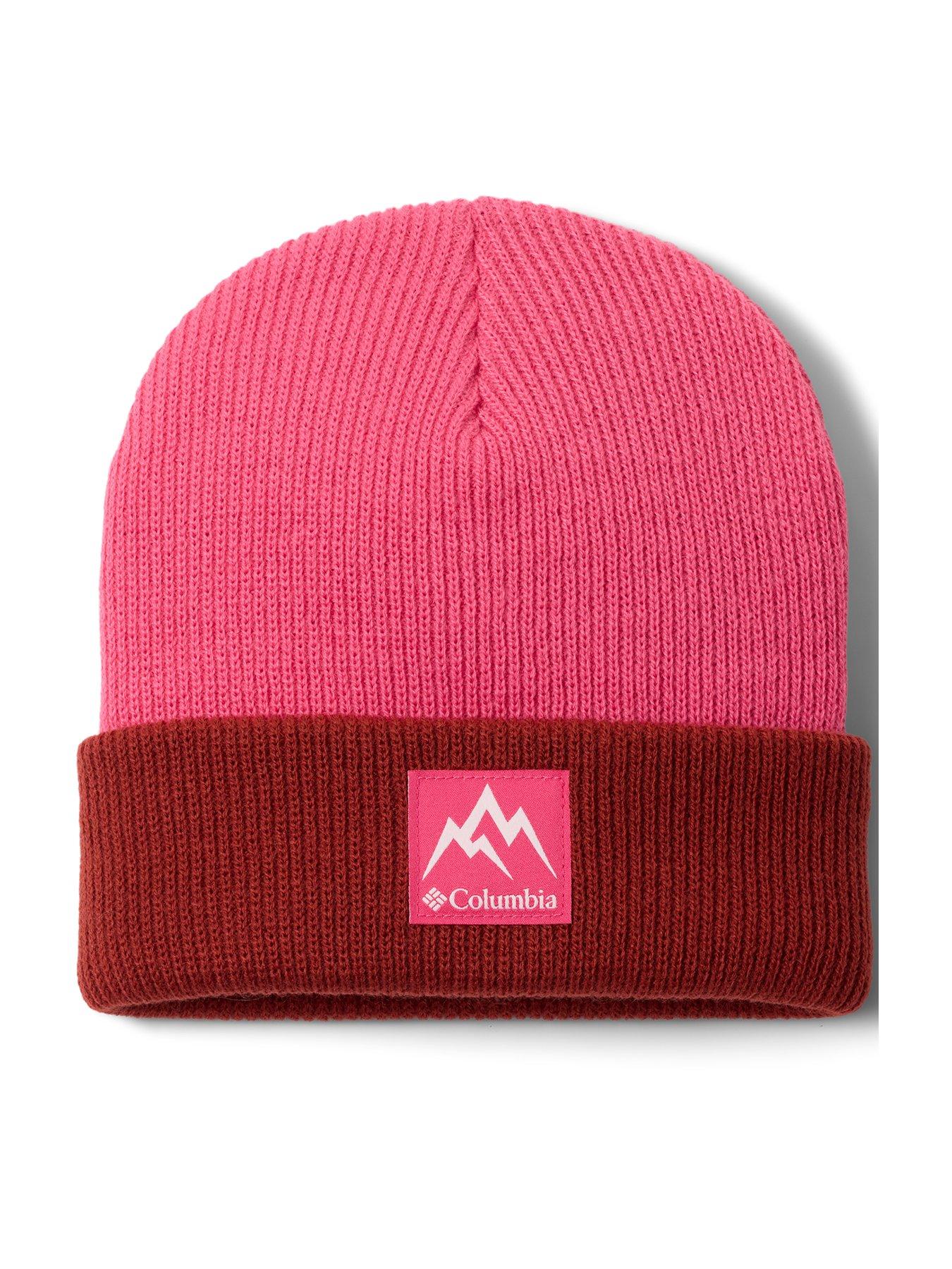 Image 1 of 1 of Columbia Junior Unisex Whirlibird Cuffed Stretch Fit Beanie Hat - Pink