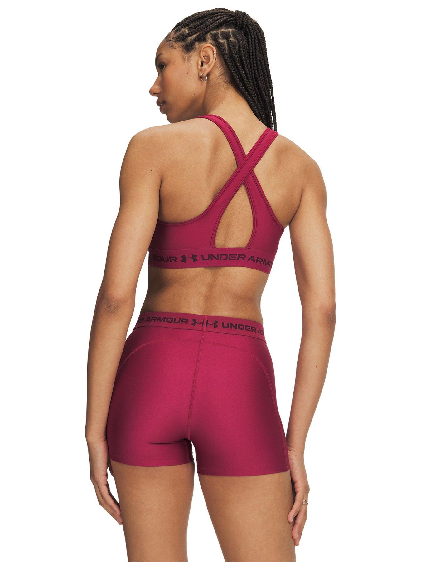 Image 2 of 3 of UNDER ARMOUR Womens Training Crossback Medium Impact Bra - Red