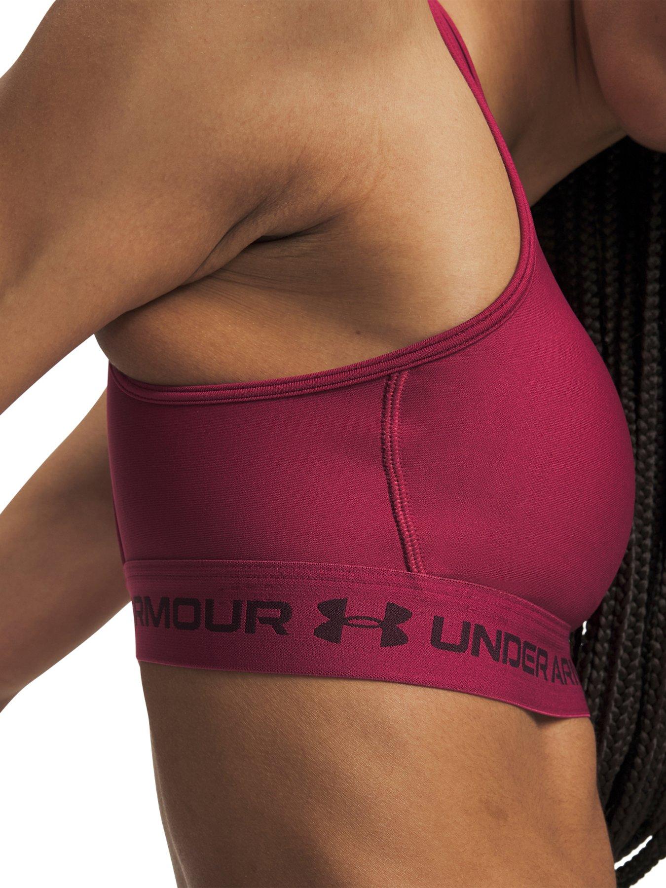 Image 3 of 3 of UNDER ARMOUR Womens Training Crossback Medium Impact Bra - Red
