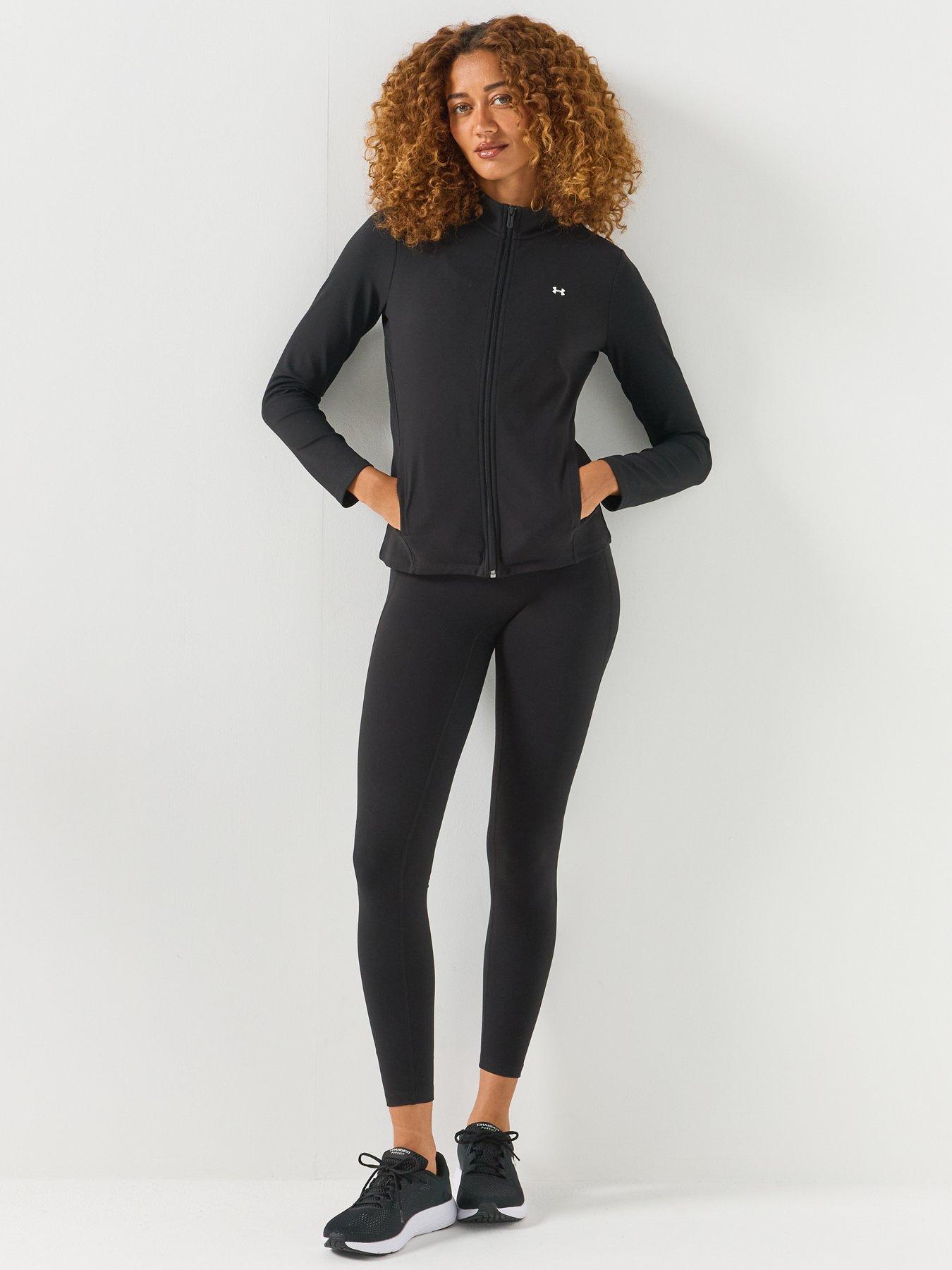 Image 3 of 6 of UNDER ARMOUR Womens Training Motion Full Zip Jacket - Black