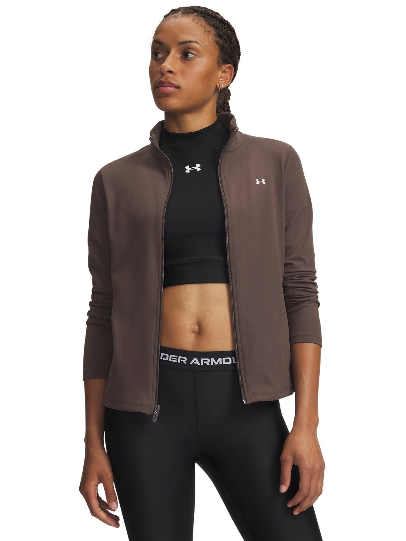 UNDER ARMOUR Womens Training Motion Full Zip Jacket - Brown