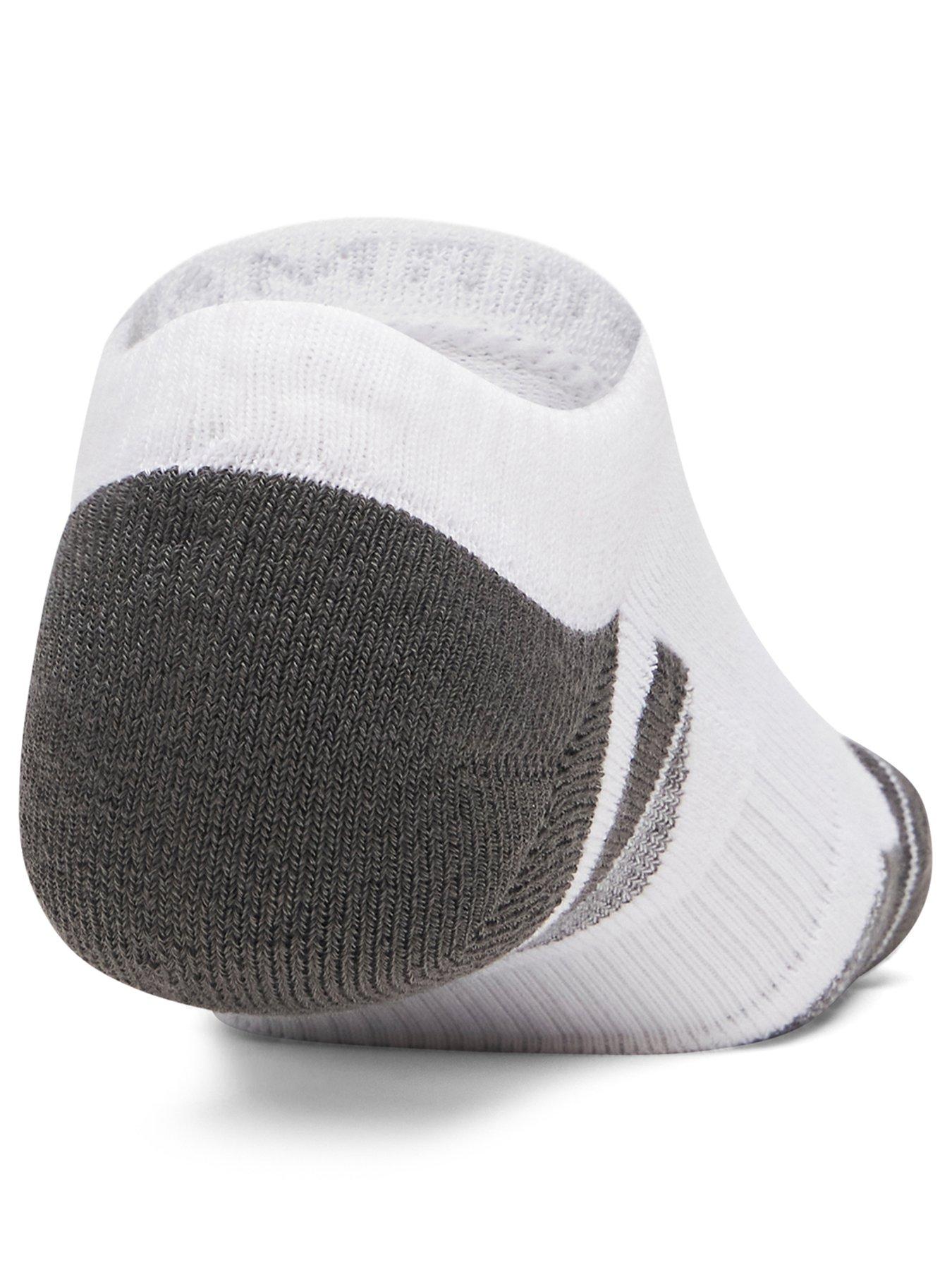 Image 3 of 3 of UNDER ARMOUR Unisex Training Tech 3 Pack No Show Socks - White